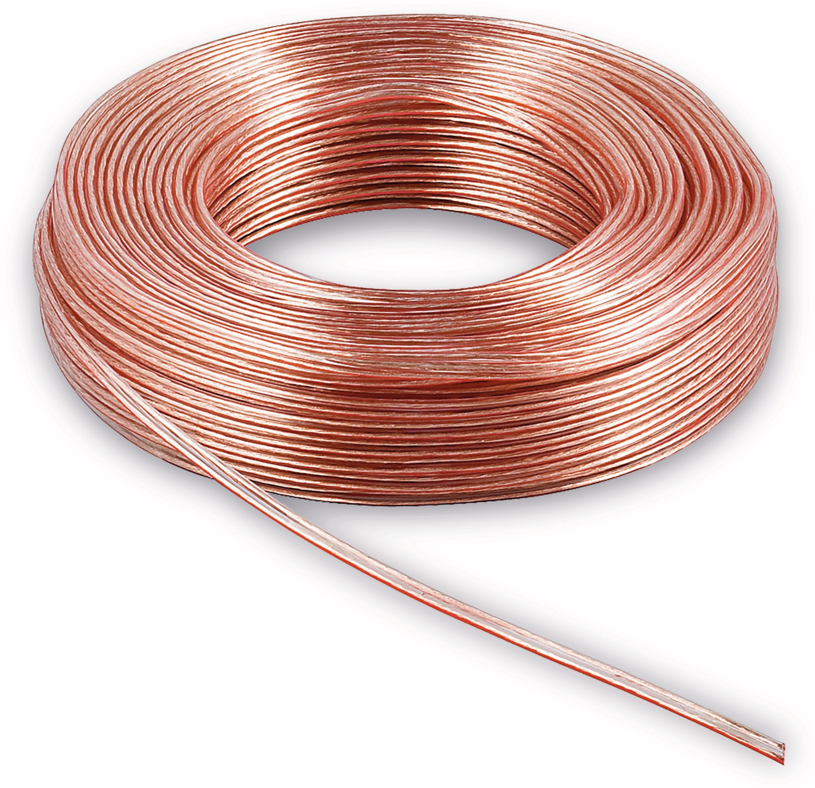S-IMPULS Lautsprecherkabel, 2x2,5 mm², 50m, transparent, CCA