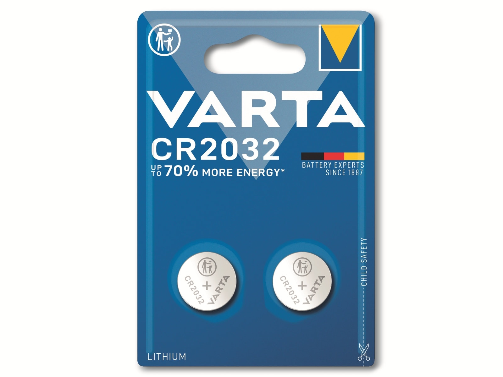 VARTA Knopfzelle Lithium, CR2032, 3V 2 Stück VARTA Knopfzelle Lithium, CR2032, 3V 2 Stück
