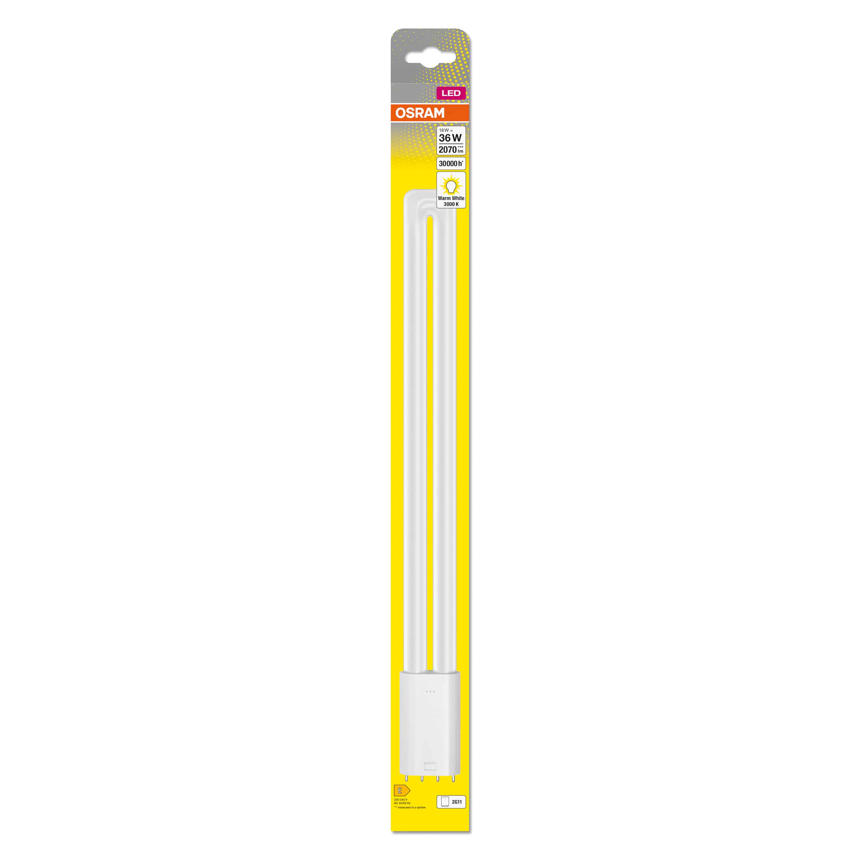 OSRAM LED-Lampe, Dulux L36, 2G11, EEK: E, 18W, 2070lm, 3000K