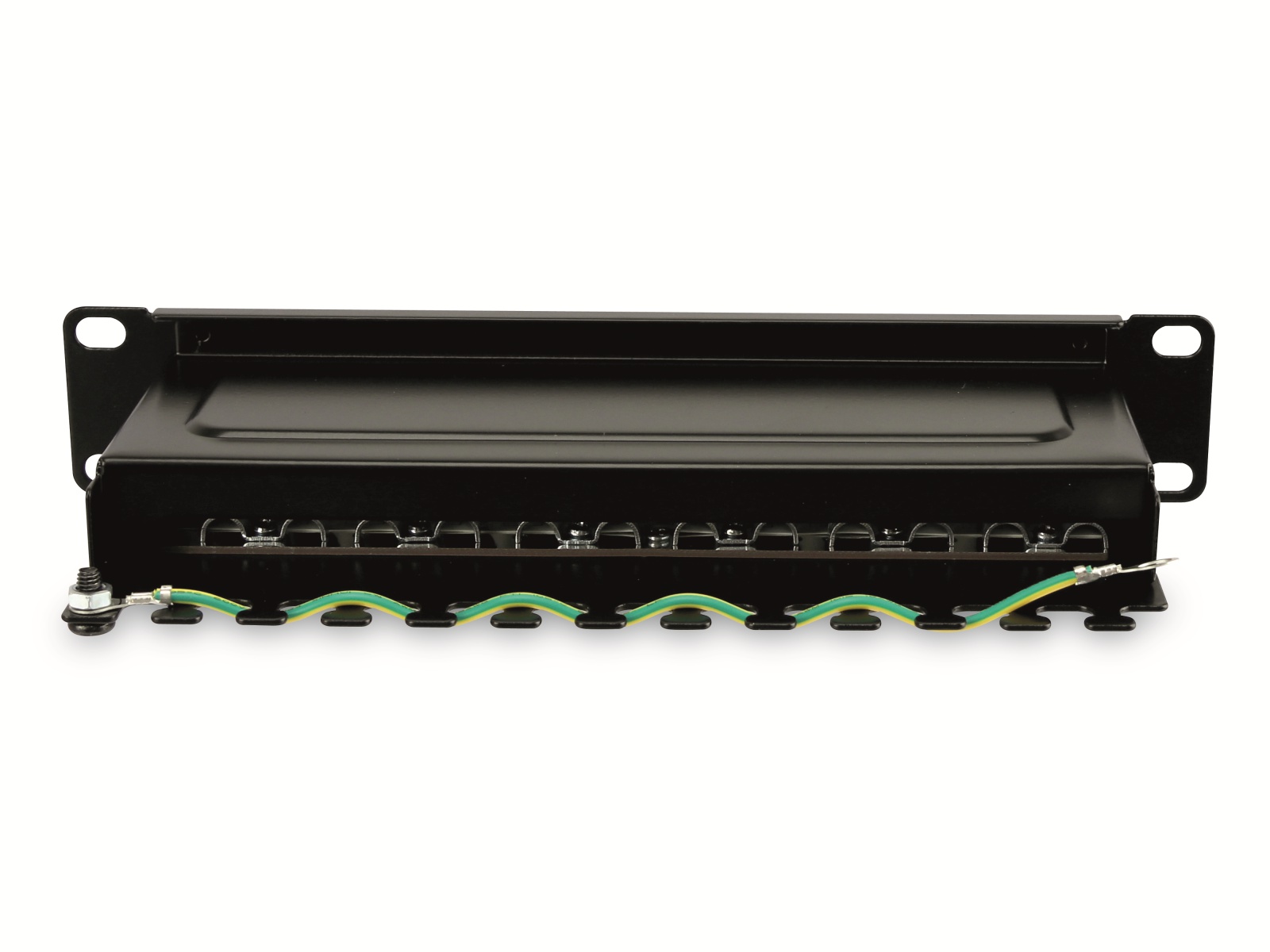 RED4POWER CAT.6 Patchpanel R4-N105S, 12-fach, 10", schwarz