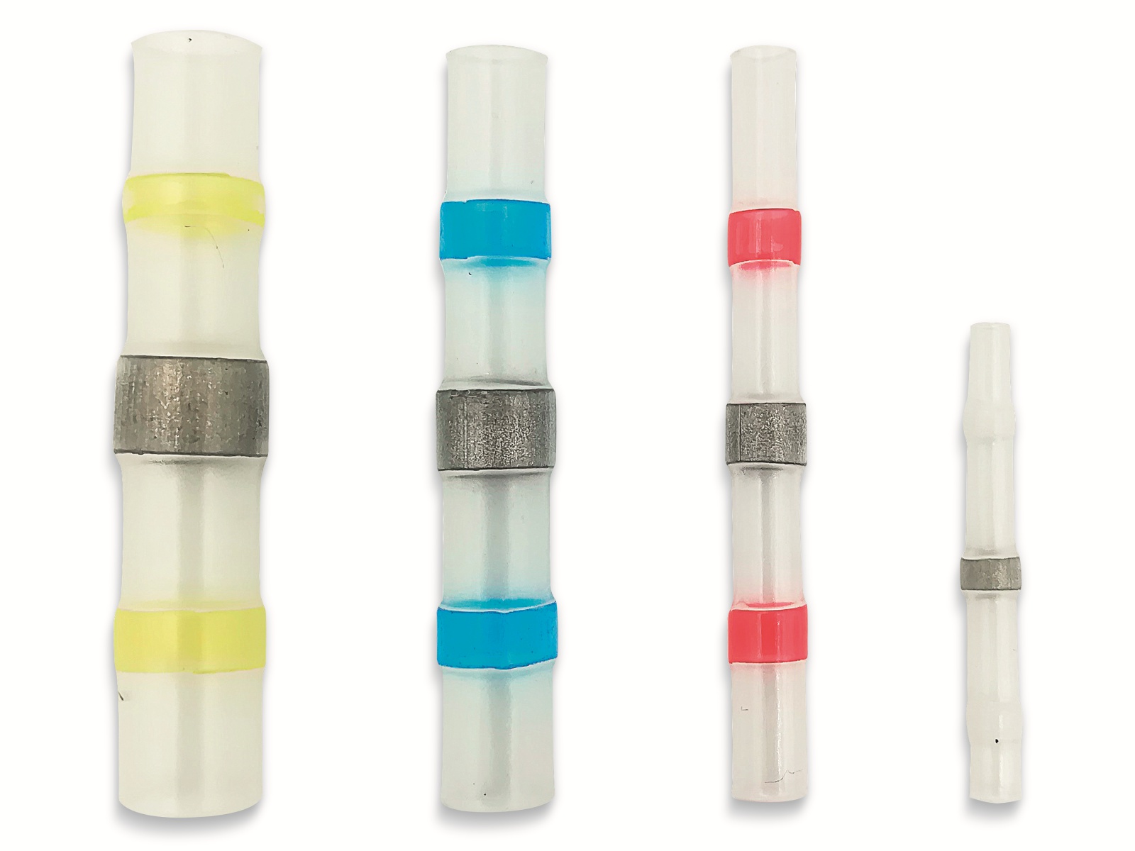 QUADRIOS, 2011C396, Löt-Stoßverbinder-Sortiment 120 Teile mit Lötzinn Transparent mit Innenkleber QUADRIOS, 2011C396, Löt-Stoßverbinder-Sortiment 120 Teile mit Lötzinn Transparent mit Innenkleber