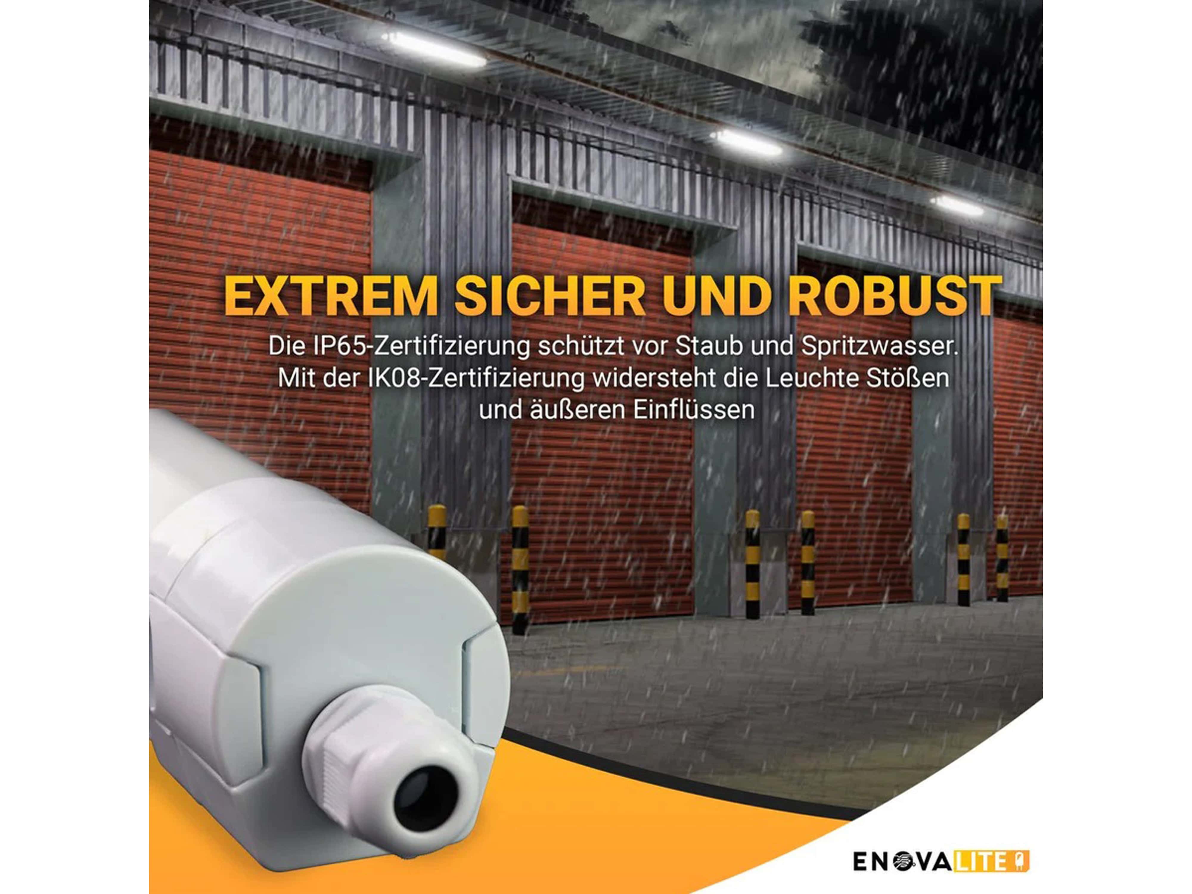 ENOVALITE LED-Feuchtraumleuchte PRO, EEK: E, 36W, 3960lm, 4000K, 1200mm