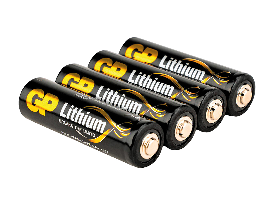 GP Lithium AA Batterie, 1,5 V, 4 Stück GP Mignon-Batterie EXCELLENT Lithium, 4 Stück