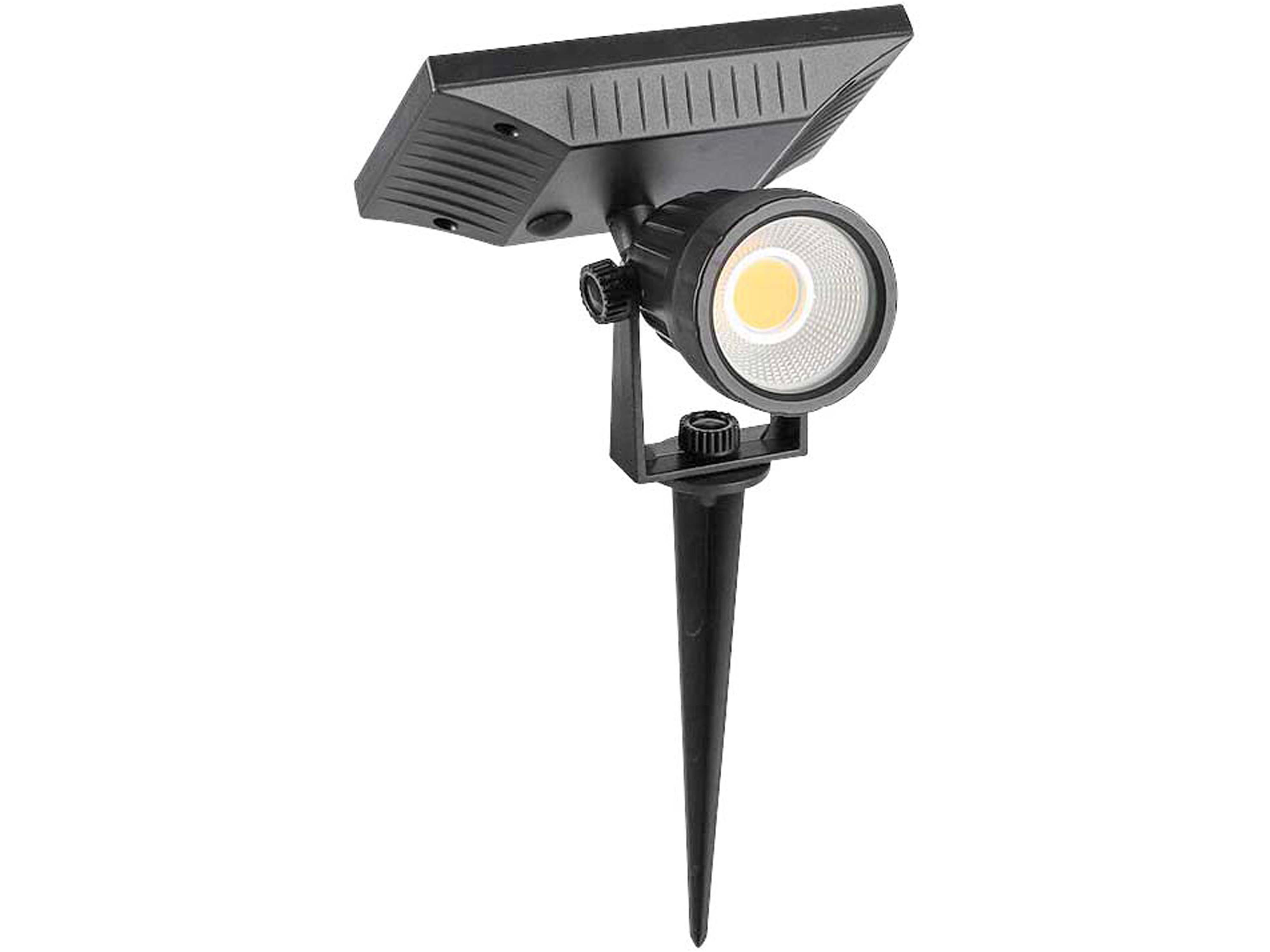 V-TAC Solar LED-Gartenleuchte VT-952, 2 W, 3000 K, IP65, schwarz V-TAC Solar LED-Gartenleuchte VT-952, 2 W, 3000 K, IP65, schwarz