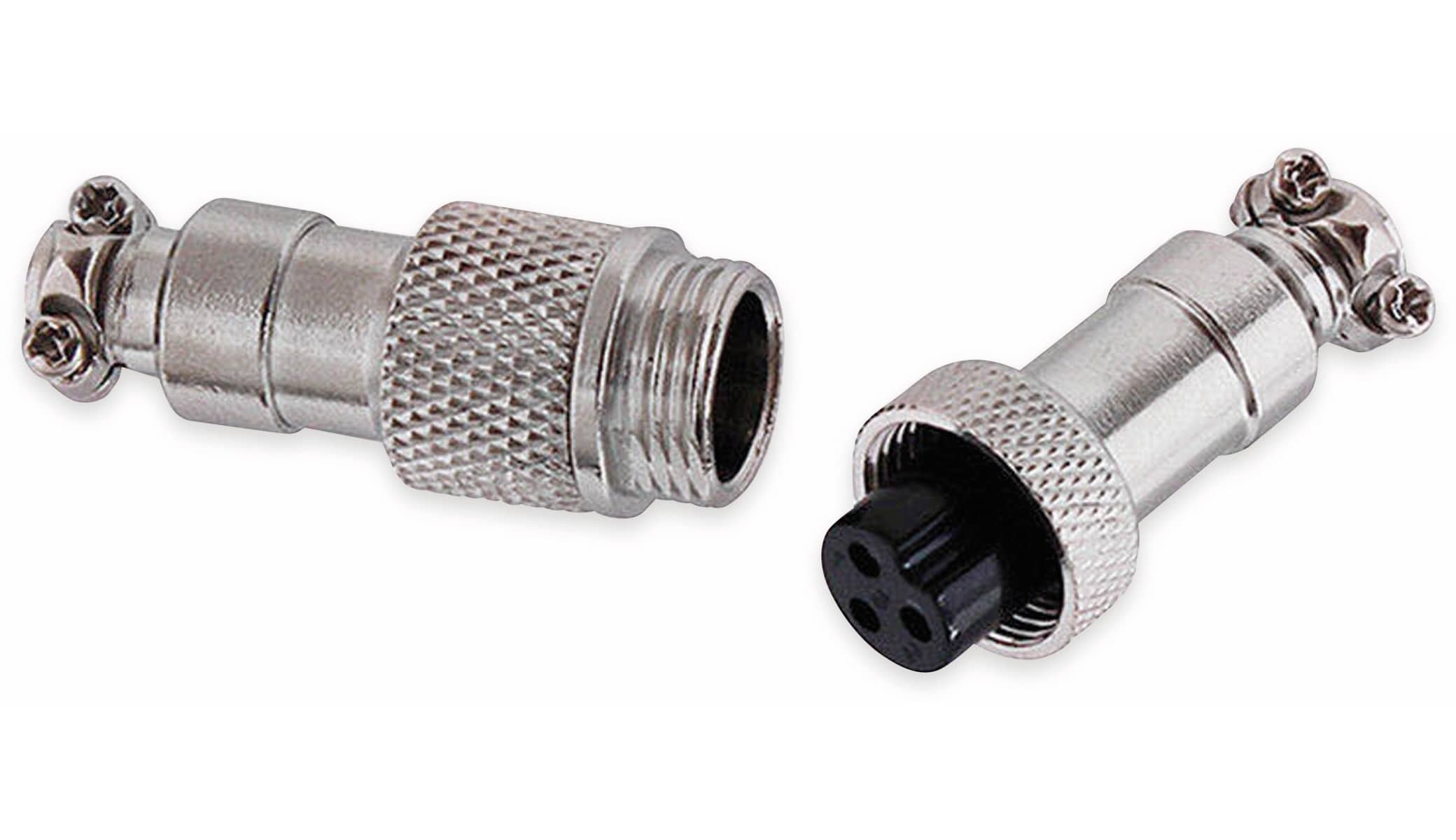 Hochstrom Steckverbinder-Set, 2-polig, Ø 12 mm, Schraubverschluss Hochstrom Steckverbinder-Set, 2-polig, Ø 12 mm, Schraubverschluss