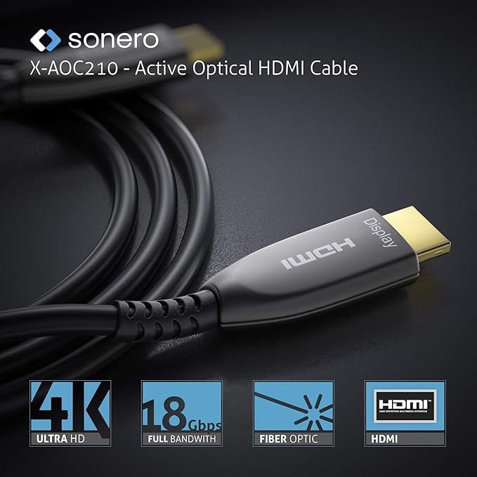 SONERO Aktives HDMI Kabel X-AOC210-300, AOC Extender Kabel 4K, 30m SONERO Aktives HDMI Kabel X-AOC210-300, AOC Extender Kabel 4K, 30m