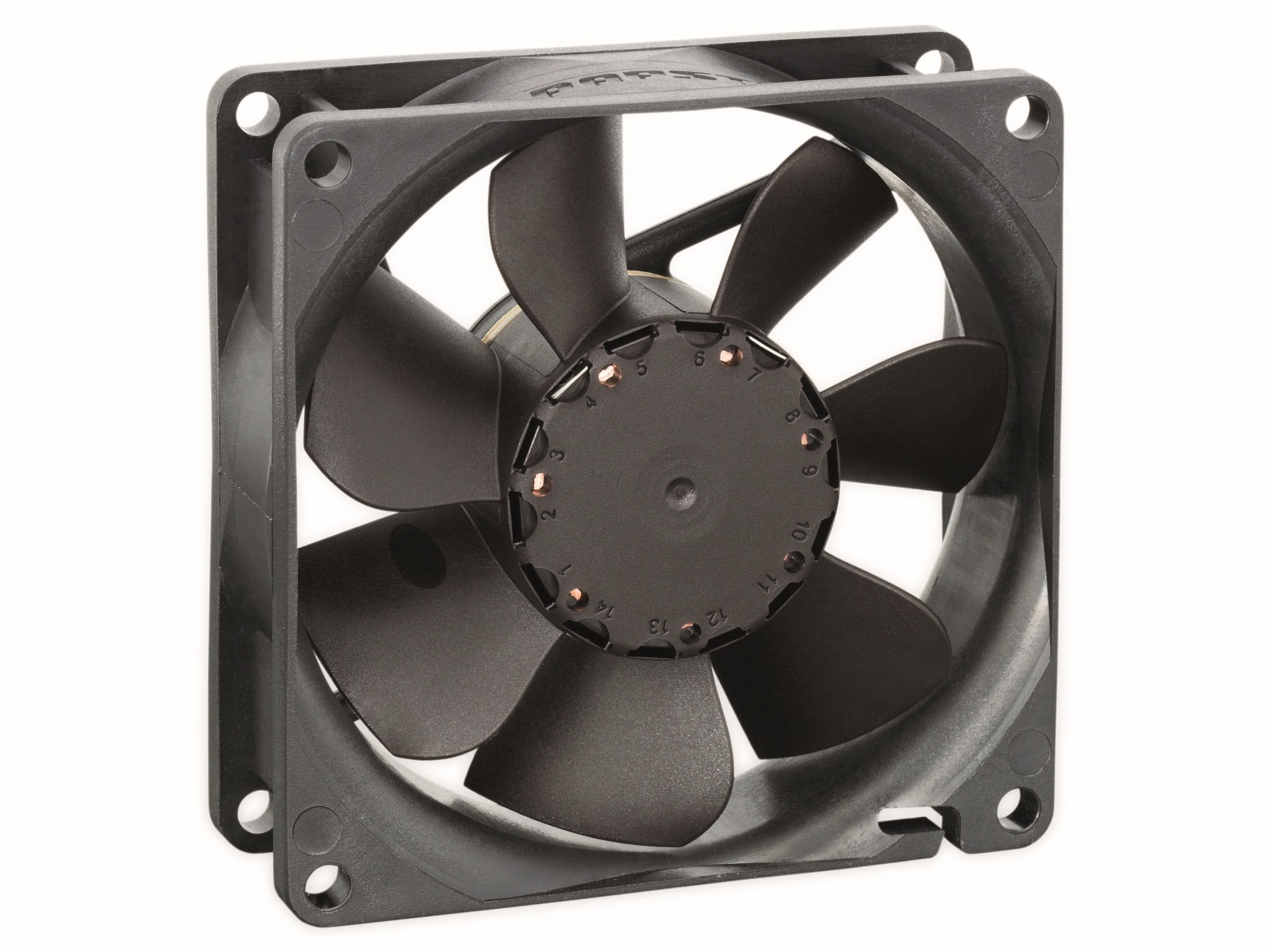 EBM-PAPST Axiallüfter, 8414NGH, 24 V/DC, 3600 U/min, 64 m³/h, 37 dB(A), 2,8 W, 80 x 80 x 25 mm