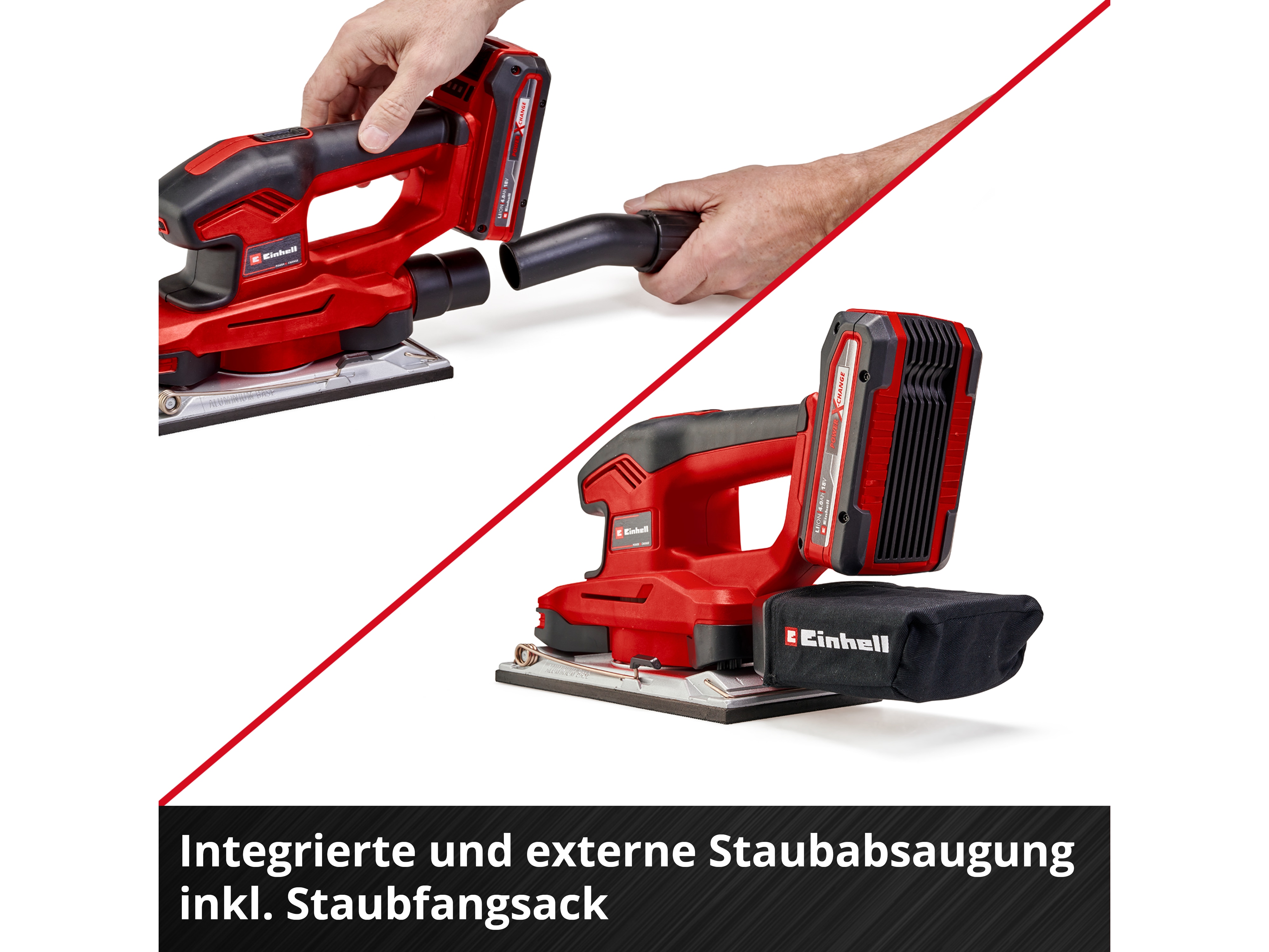 EINHELL Akku-Schwingschleifer TE-OS 18/230 Li Solo