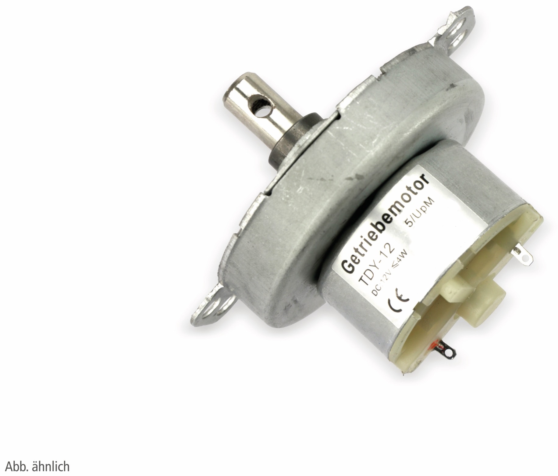 Gleichstrom-Getriebemotor TDY-12, 12 V-, 0,18 A, 20 U/min Gleichstrom-Getriebemotor TDY-12, 12 V-, 0,18 A, 20 U/min