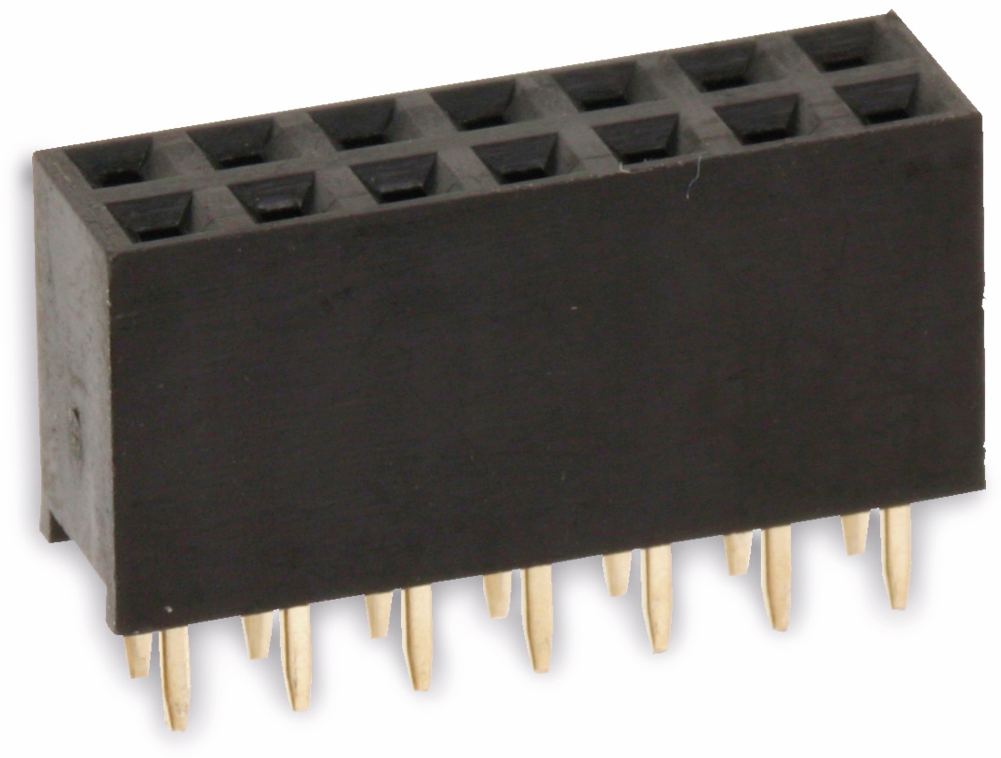 CONNFLY ELECTRONIC Buchsenleiste, vergoldet, 2x 7-polig