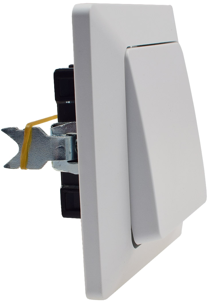 MILOS Wechselschalter 22772, UP, 10A/250V, Steckanschluss, weiß matt