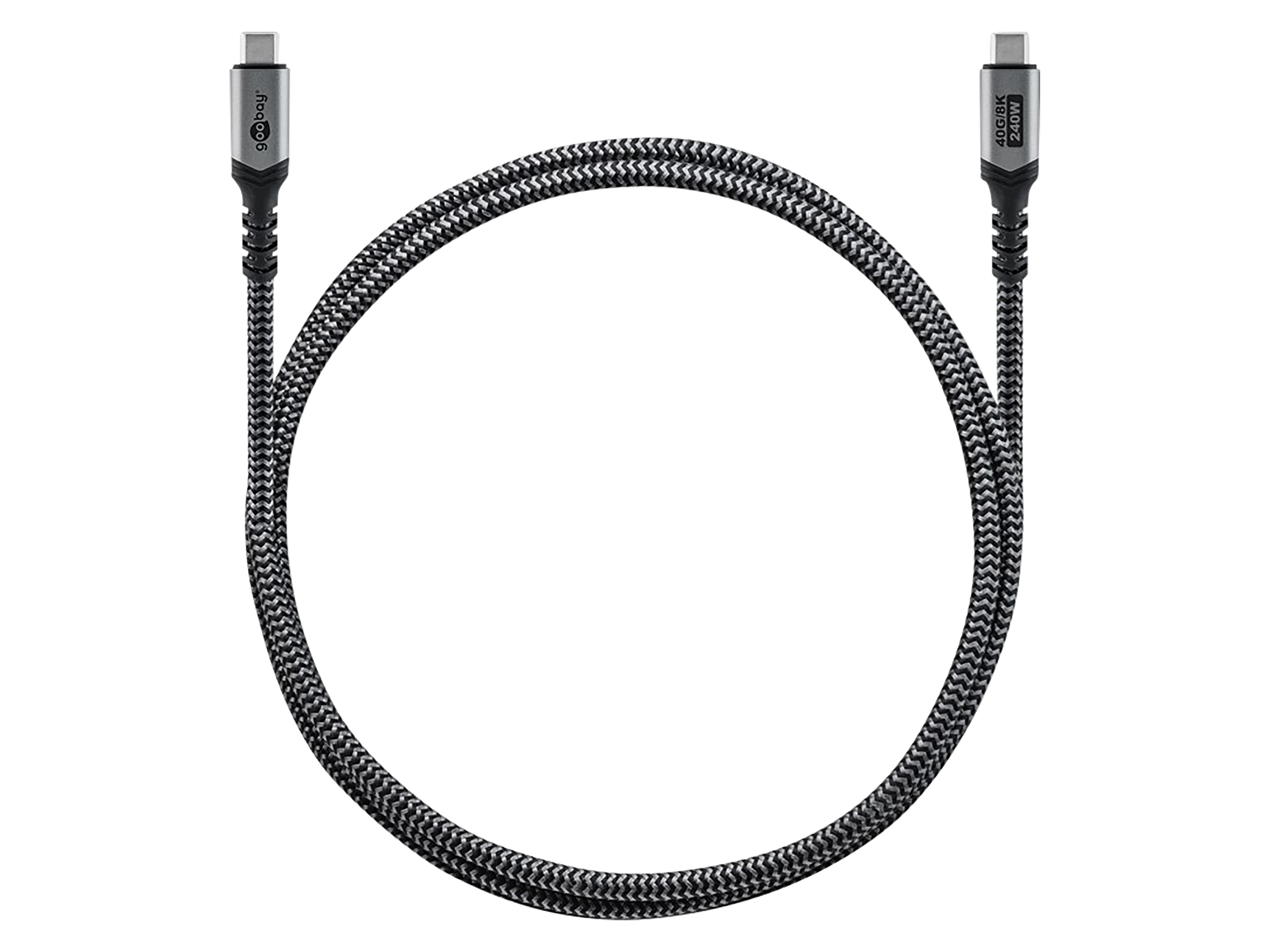 GOOBAY USB-C Kabel 74213 USB4 240W 1,8m 40Gbit/s Textilmantel