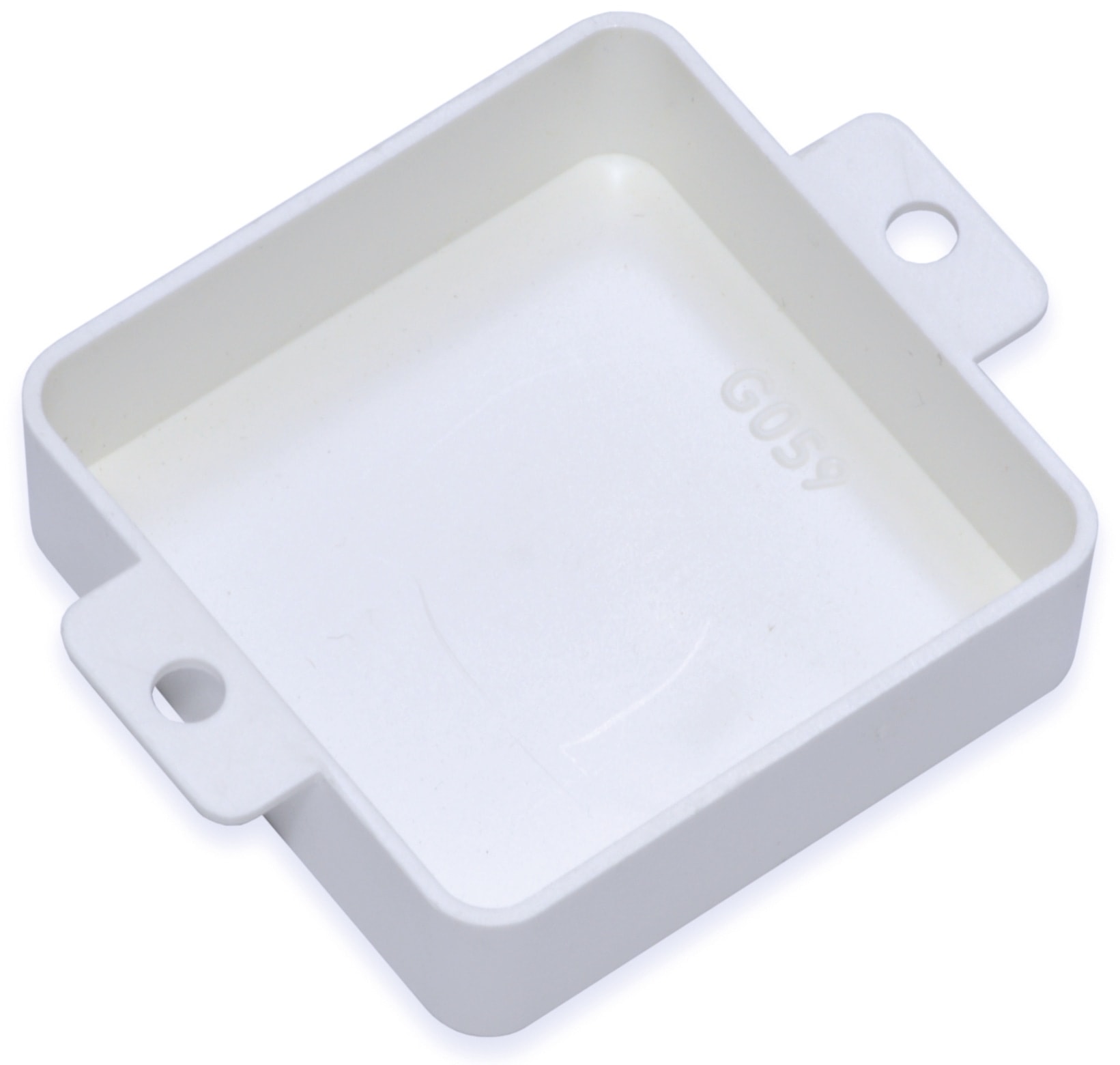 KEMO Kunststoffgehäuse, G059W, 40x40x12 mm, Thermoplast/ABS, weiß KEMO Kunststoffgehäuse, G059W, 40x40x12 mm, Thermoplast/ABS, weiß