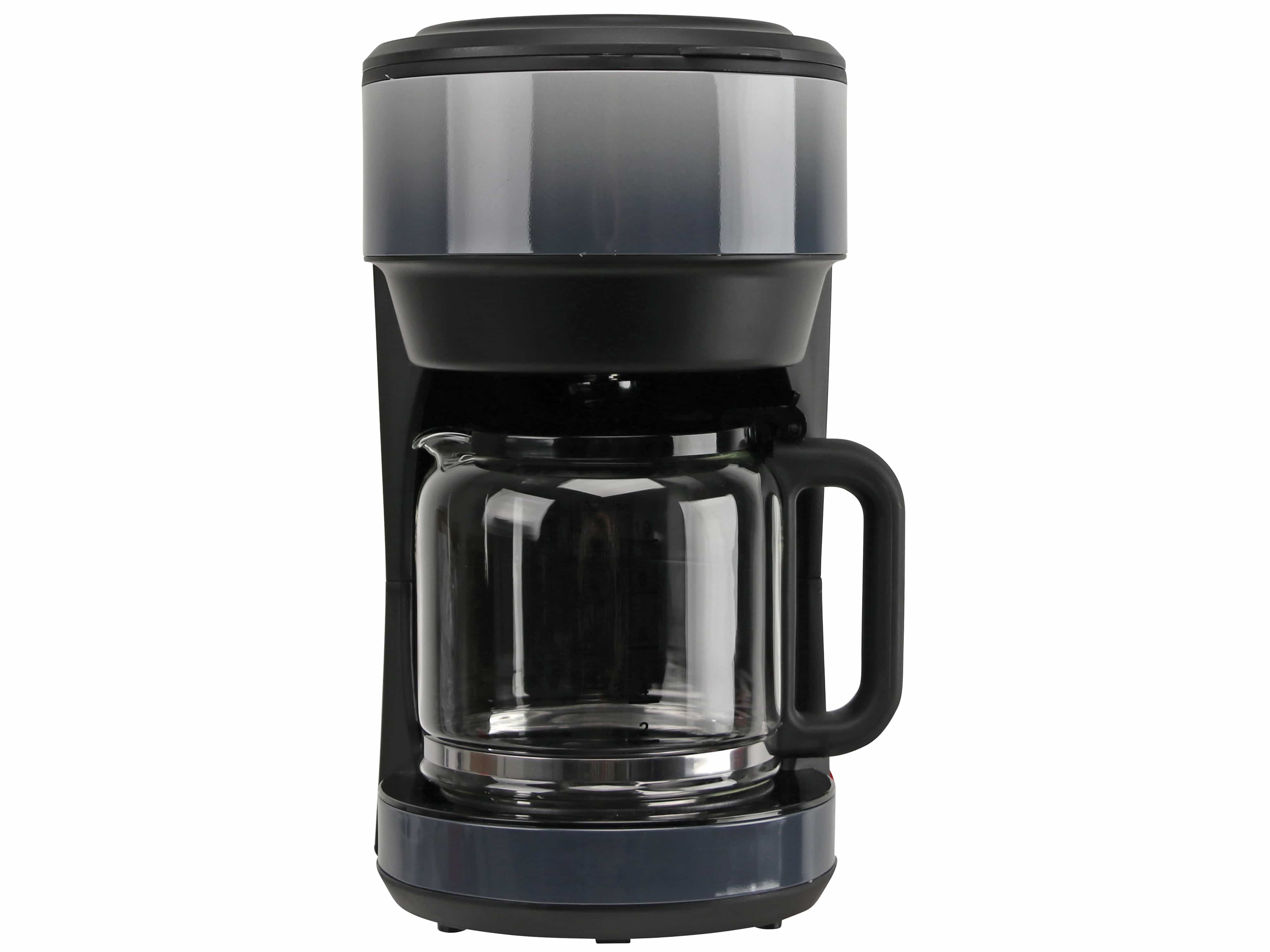 Kaffeemaschiene, Ombré, 1000 W, schwarz/grau