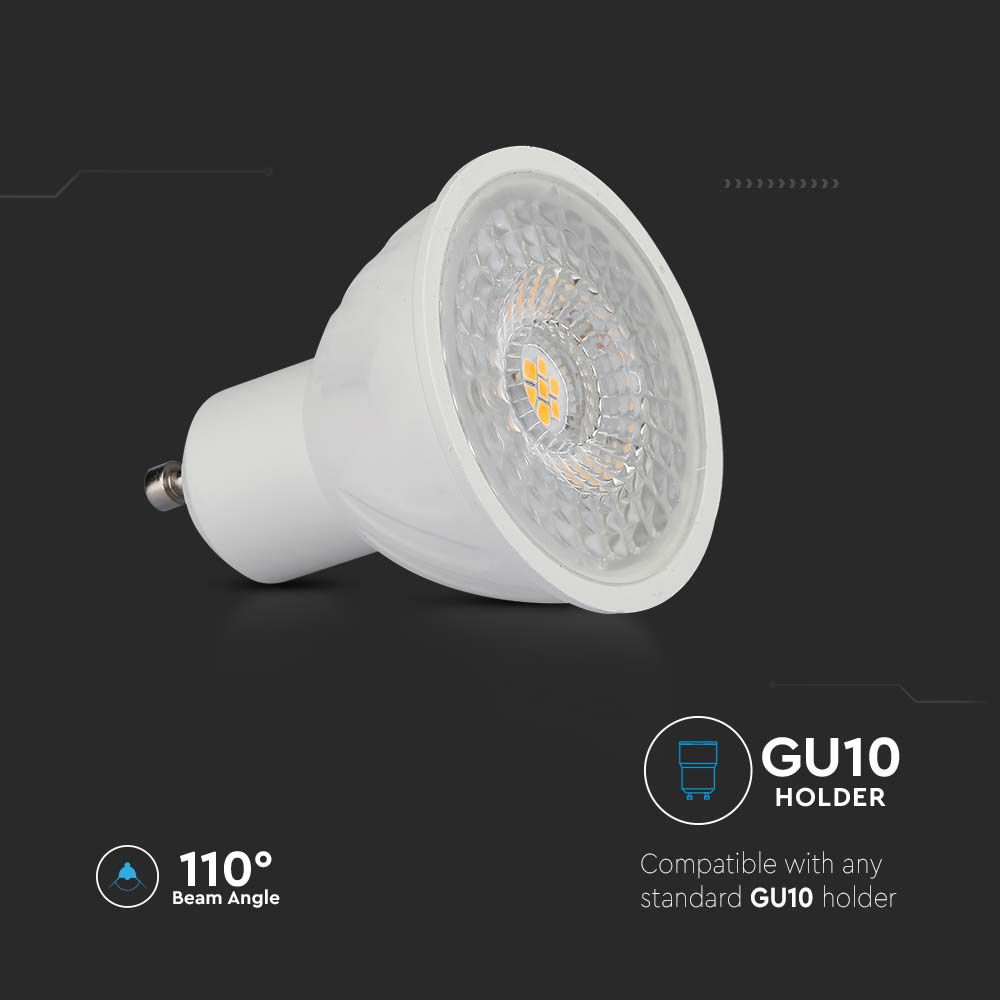 V-TAC LED-Lampe VT-21192, EEK: F, 6W, 445lm, 3000k, GU10, 110° V-TAC LED-Lampe VT-21192, EEK: F, 6W, 445lm, 3000k, GU10, 110°
