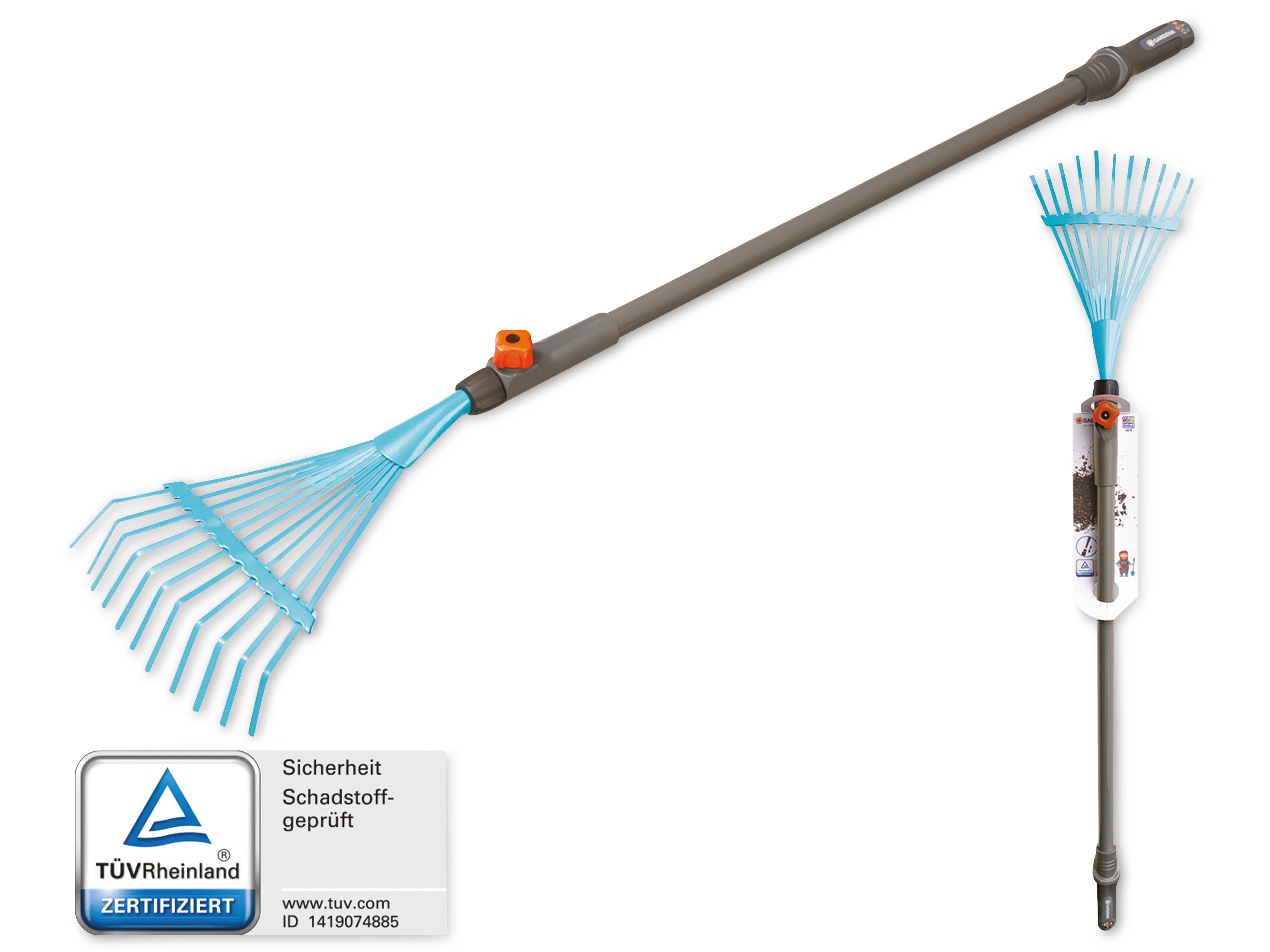 GARDENA FOR LITTLE GARDENERS Drahtbesen, für Kinder, 88,5 cm, universelles Stecksystem