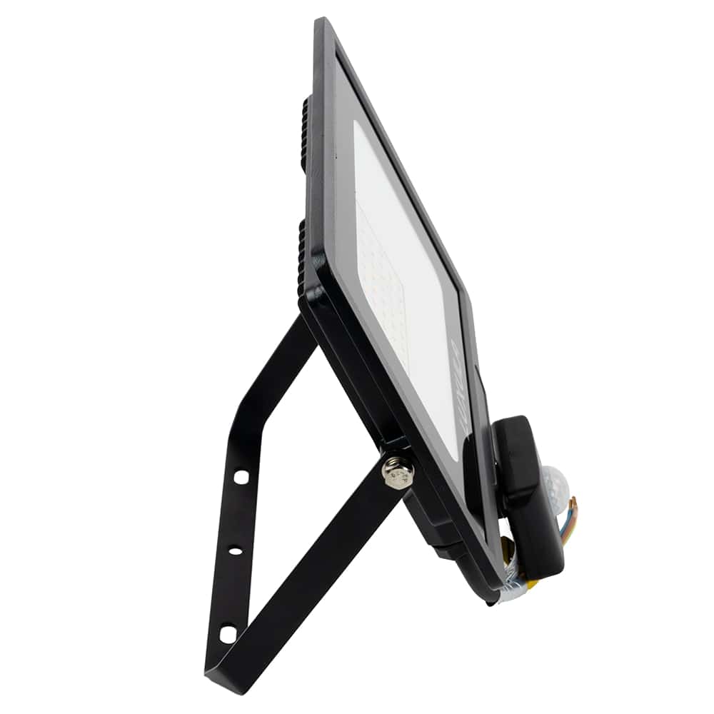 LUXULA LED-Fluter mit Bewegungsmelder, EEK: F, 50W, 5000lm, 4000K, schwarz