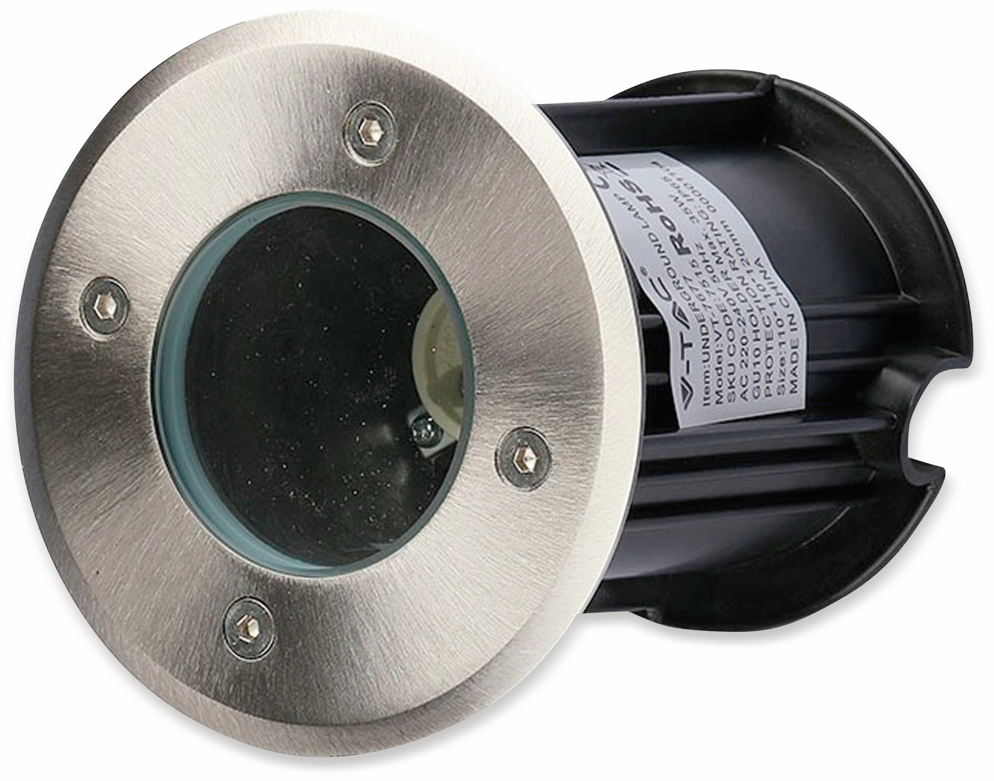 V-TAC Bodeneinbaustrahler VT-7677, IP65, GU10, rund, VT-1515