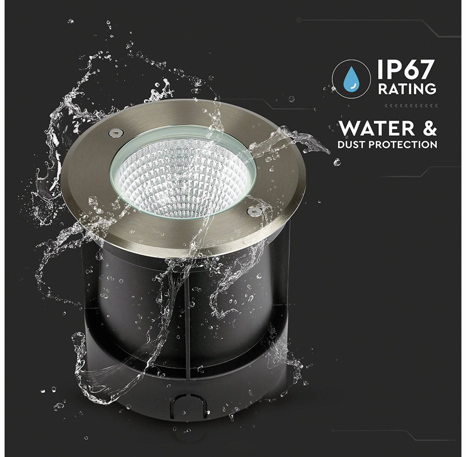 V-TAC LED Bodeneinbauleuchte VT-7681, EEK: G, 12W, 750lm, 4000k, IP67 V-TAC LED Bodeneinbauleuchte VT-7681, EEK: G, 12W, 750lm, 4000k, IP67