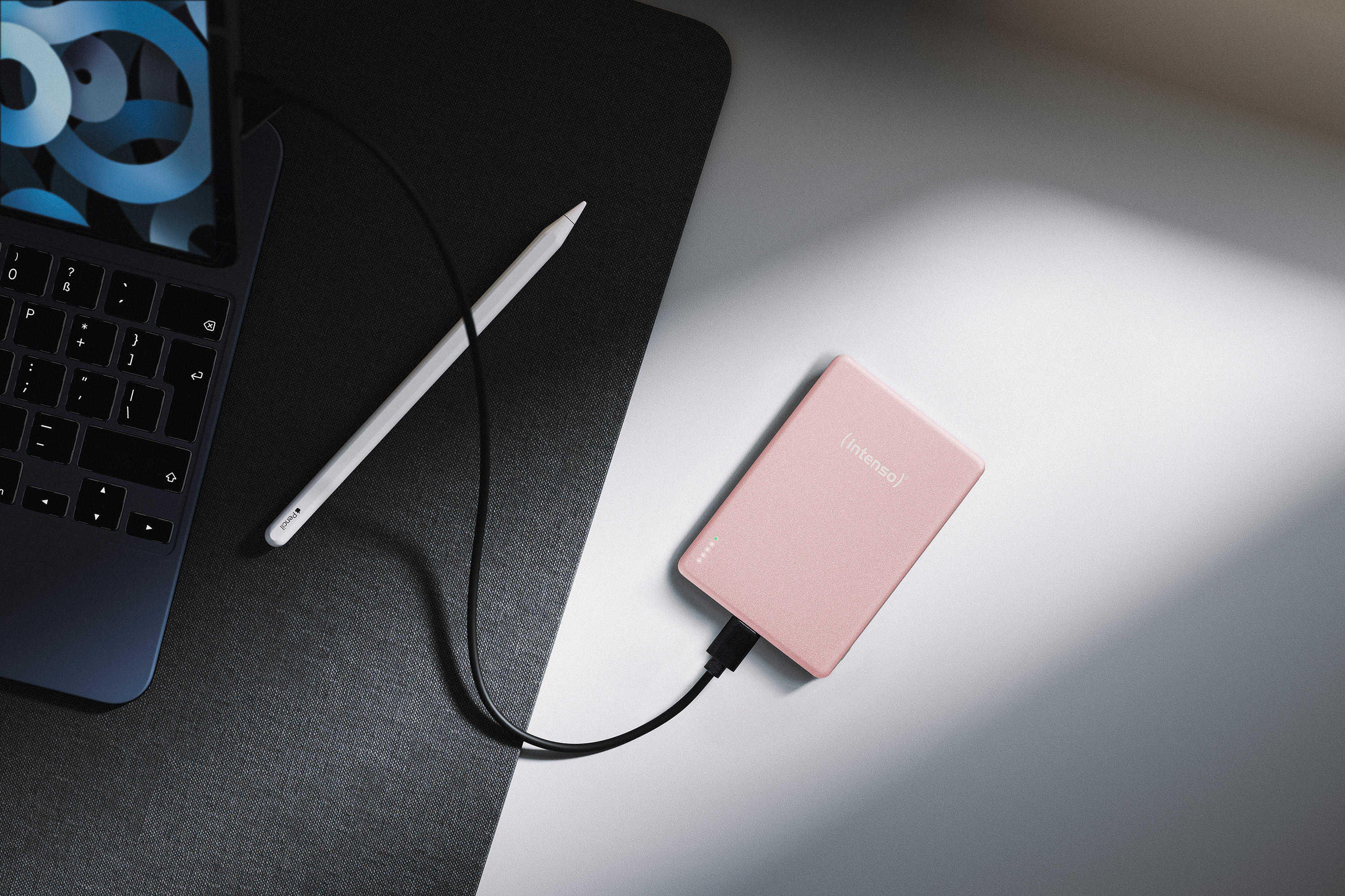 INTENSO Powerbank Magnetic Wireless, MW 5000, 5000 mAh, rose