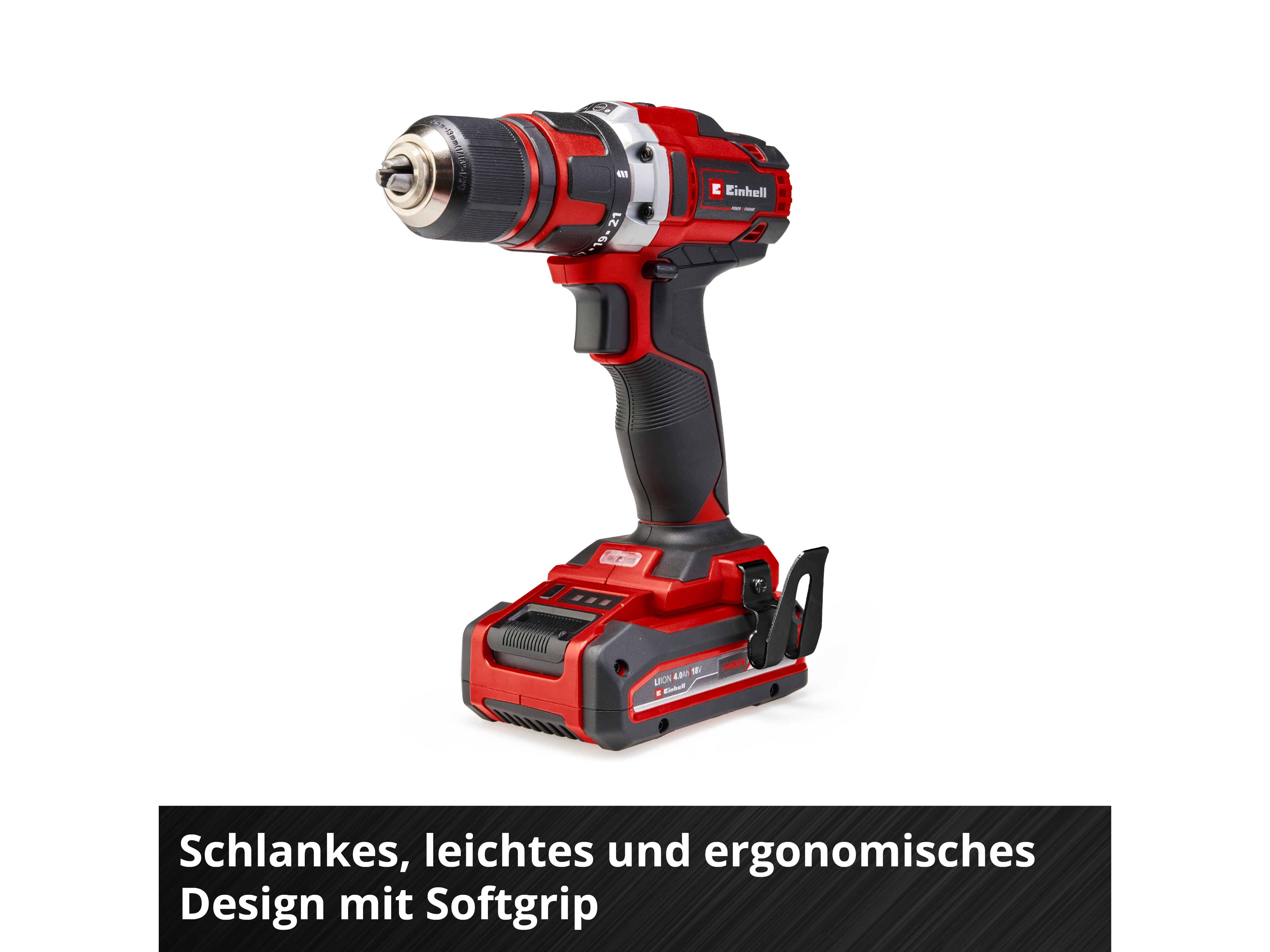 EINHELL Akku-Bohrschrauber TE-CD 18/40 Li Kit (1x 4,0 Ah)