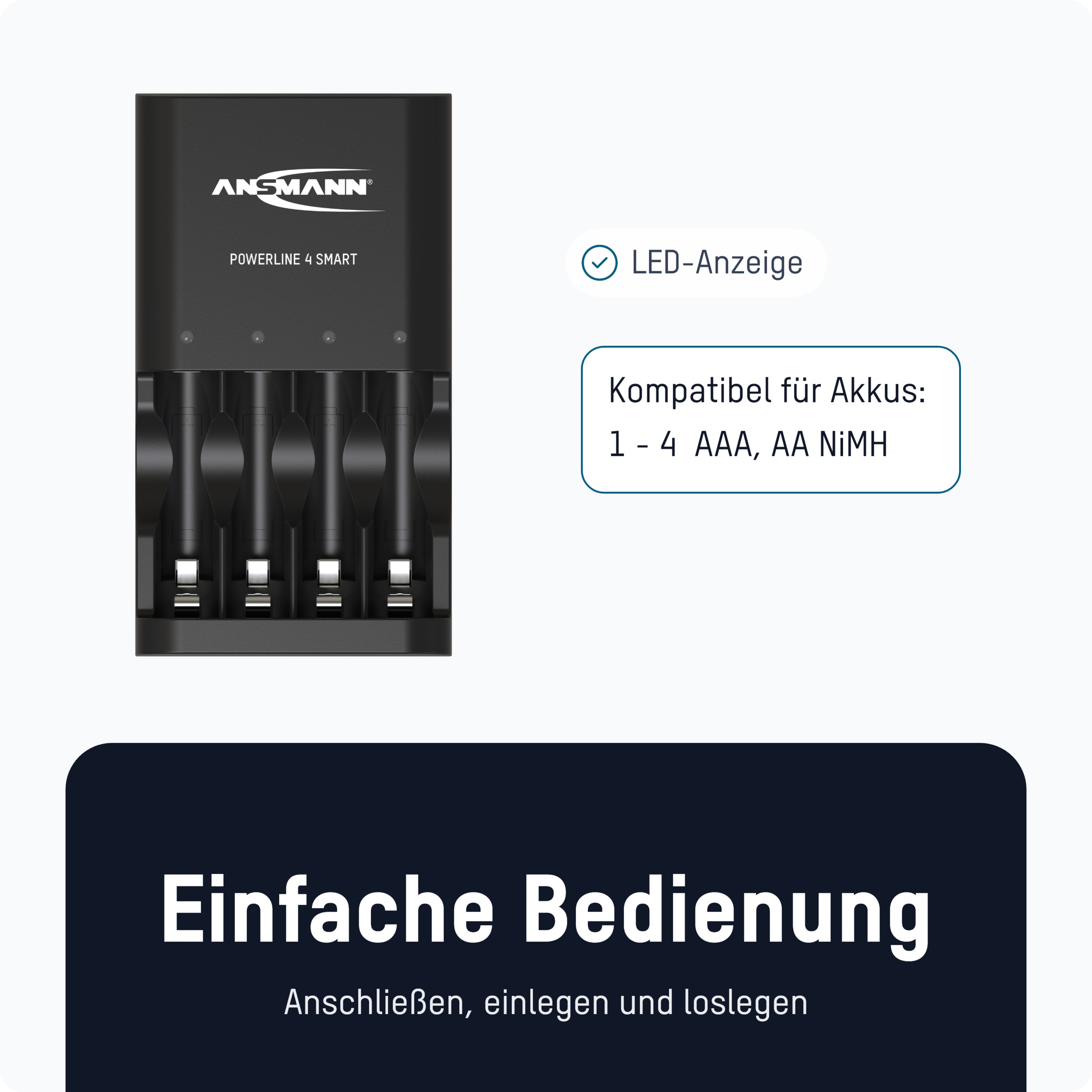 ANSMANN Ladegerät Powerline 4 Smart ANSMANN Ladegerät Powerline 4 Smart