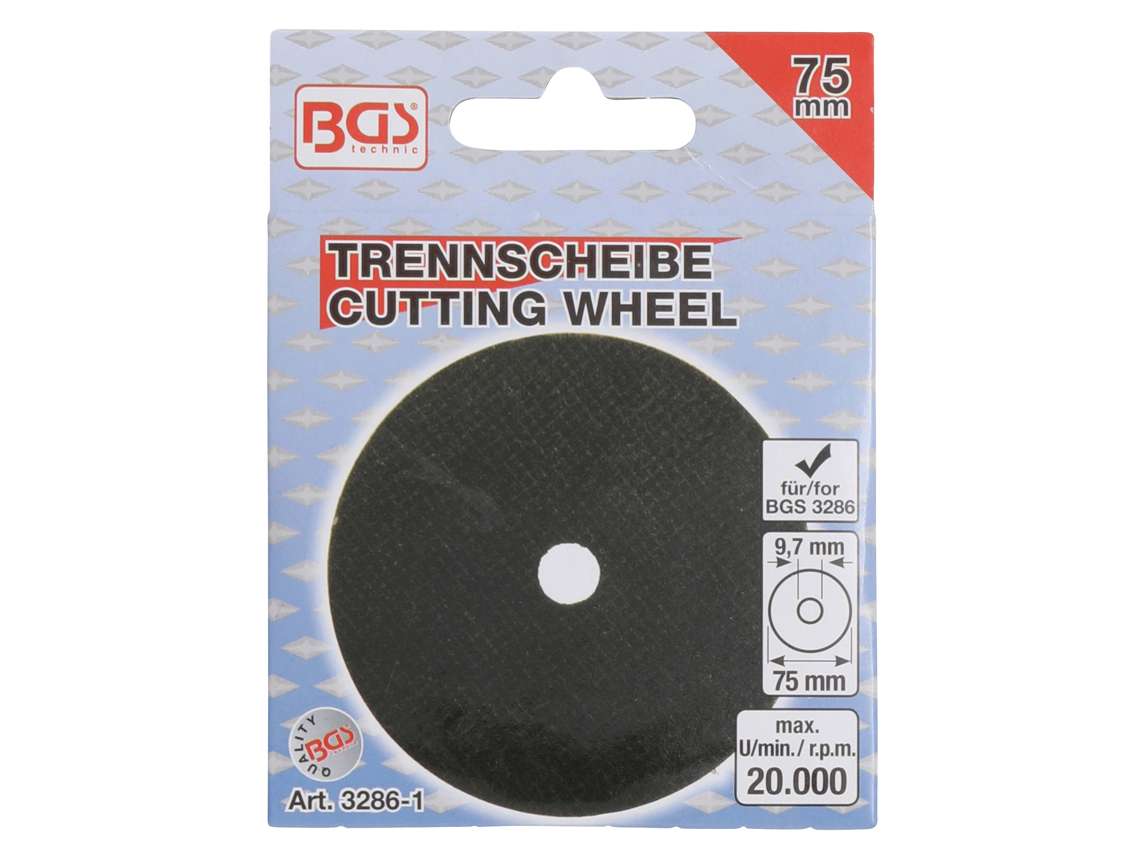 BGS TECHNIC Trennscheibe 3286-1, 75x1,8x9,7 mm BGS TECHNIC Trennscheibe 3286-1, 75x1,8x9,7 mm