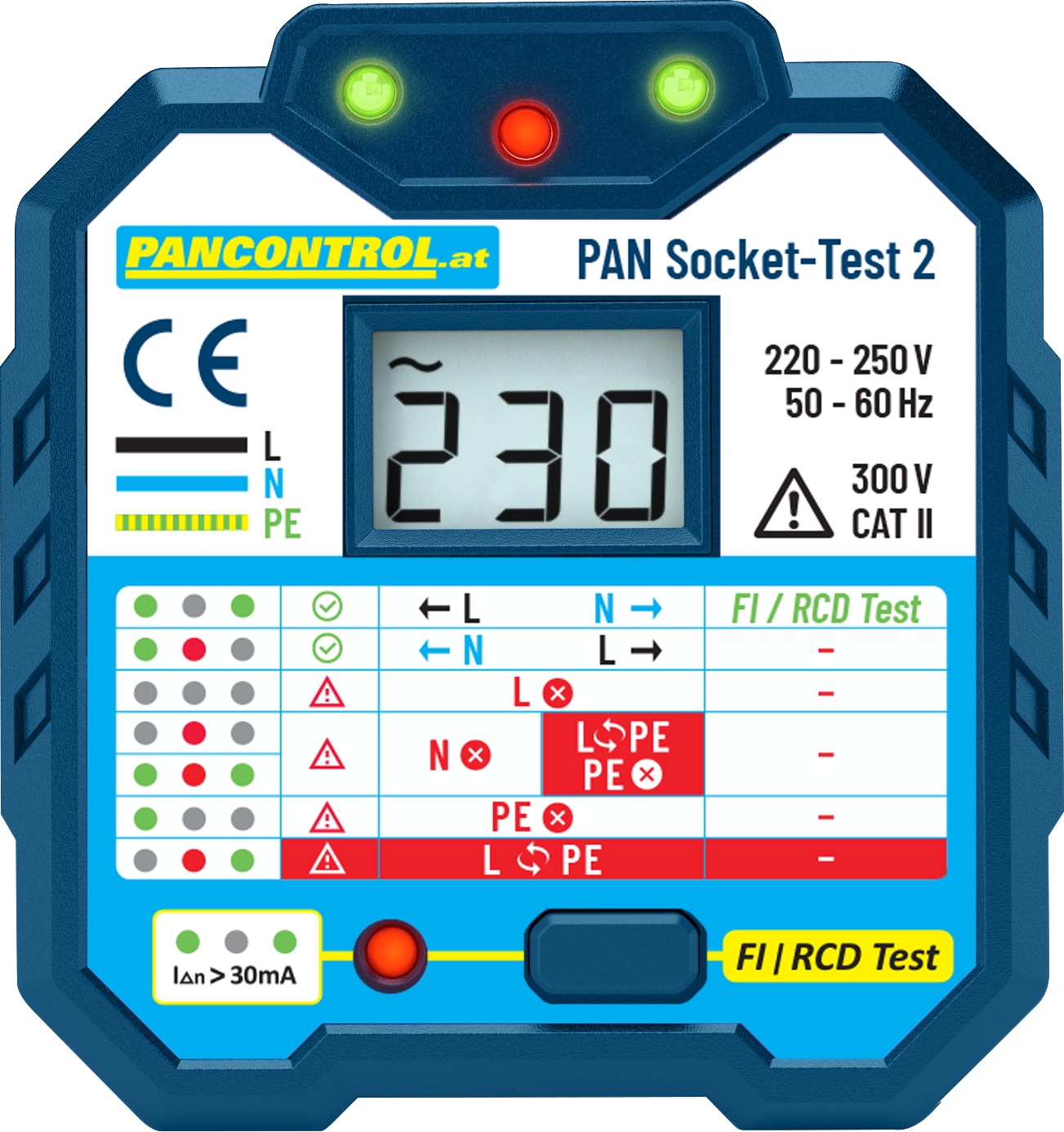 PANCONTROL Steckdosentester PAN Socket-Test-2