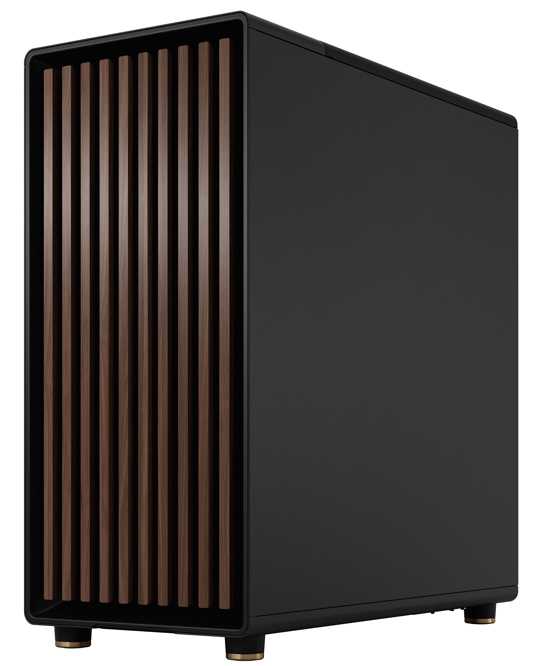 FRACTAL Midi Tower Design North Charcoral schwarz