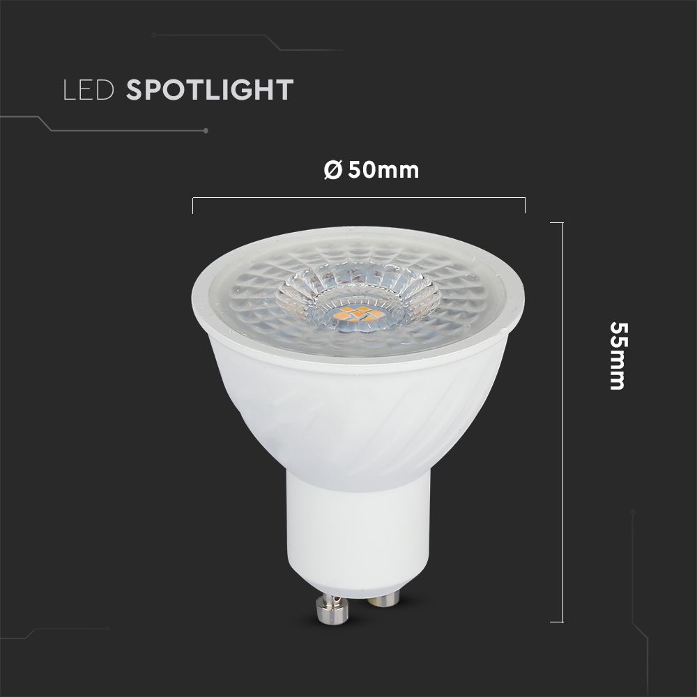 V-TAC LED-Lampe VT-21192, EEK: F, 6W, 445lm, 3000k, GU10, 110° V-TAC LED-Lampe VT-21192, EEK: F, 6W, 445lm, 3000k, GU10, 110°