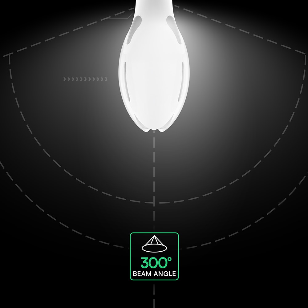 V-TAC LED-Lampe VT-21284-6, EEK: E, 36W, 4000lm, 4000k, E27, 200°,Olive