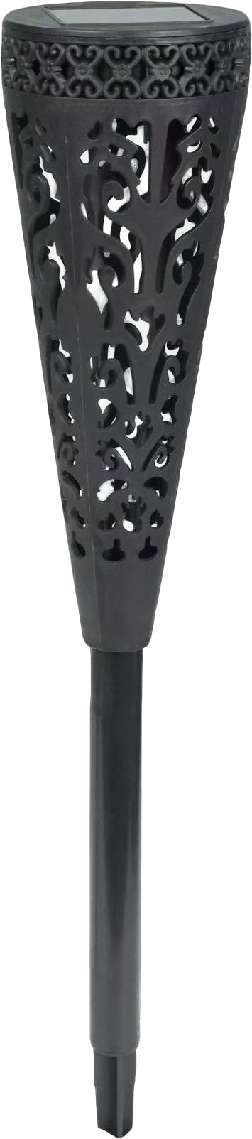 BLULAXA Solar LED-Gartenleuchte 51017, 1600K, IP44, Flackereffekt, schwrz BLULAXA Solar LED-Gartenleuchte 51017, 1600K, IP44, Flackereffekt, schwrz