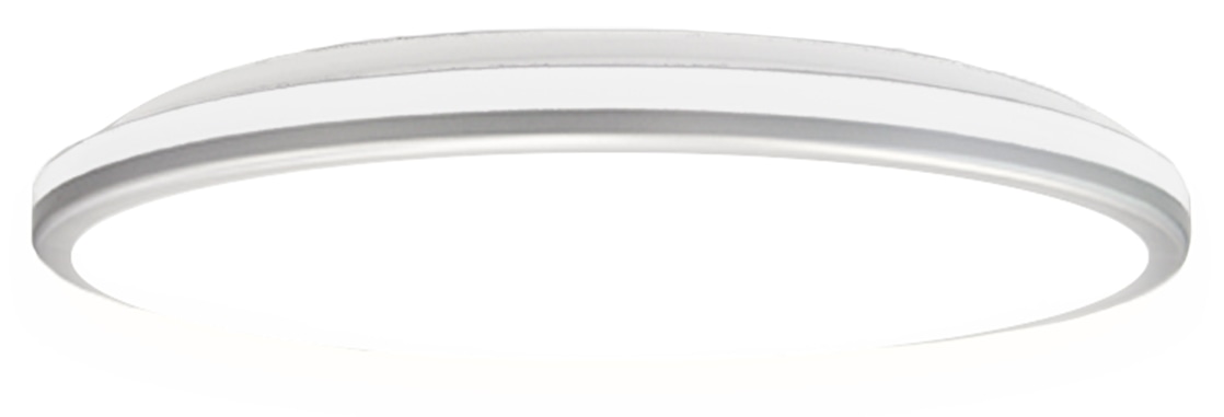 BLULAXA LED-Wand- und Deckenleuchte Medinia-S, 16 W, 3000 K, 2000 lm, warmweiß, IP20, weiß/silber, 285 mm