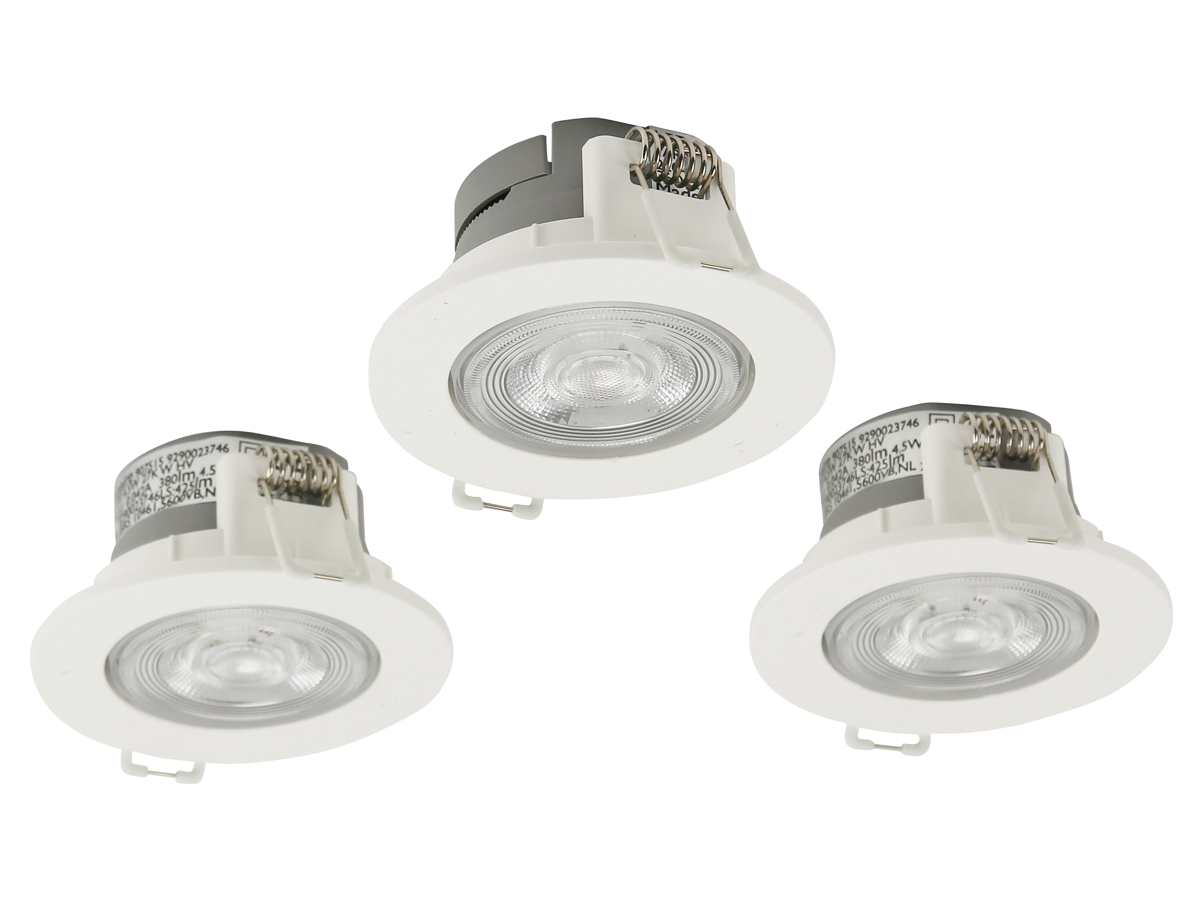 PHILIPS Einbaustrahler TARAON, LED, 2700 K, 4,5 W, 380 lm, 3 Stück