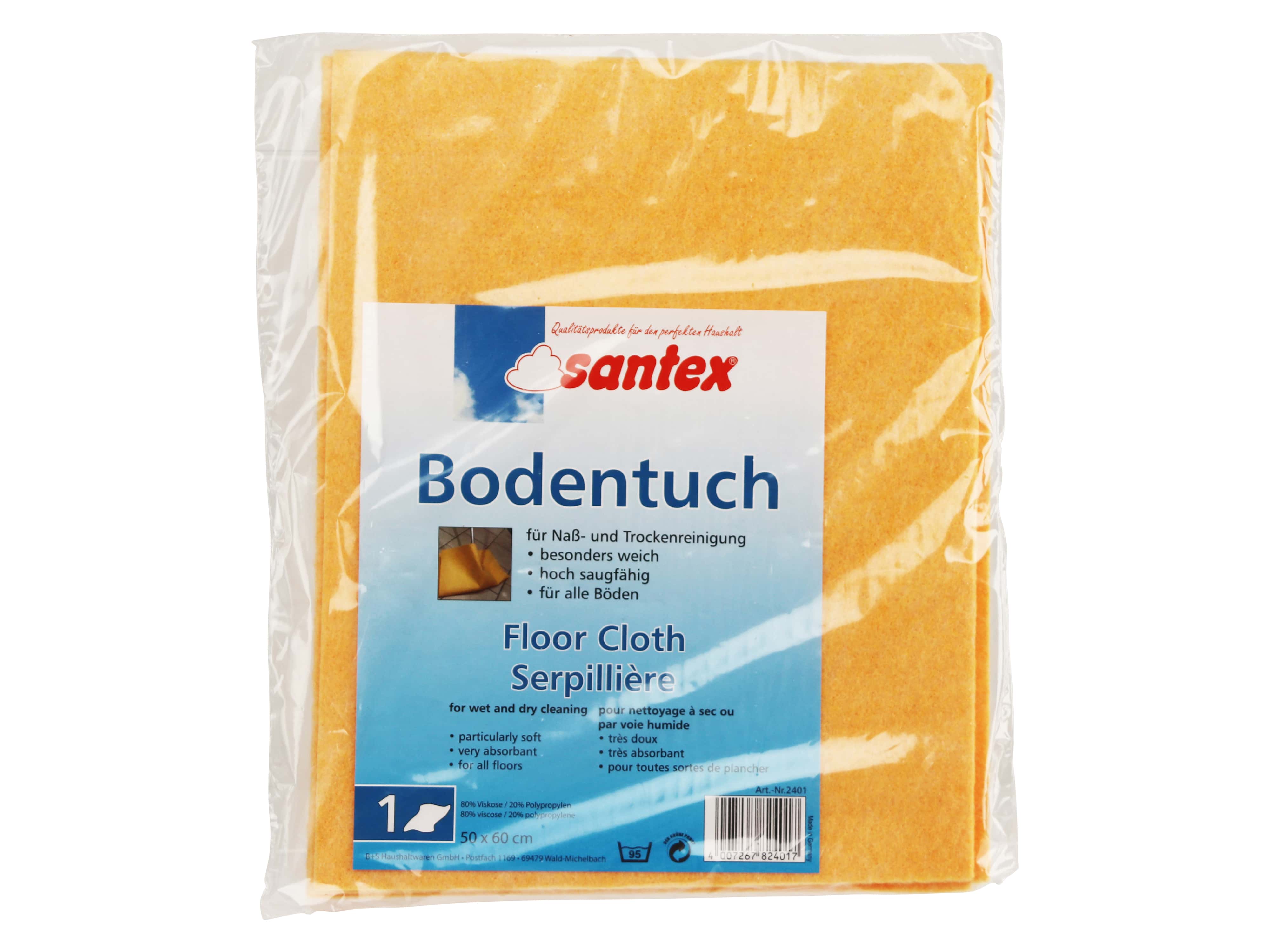 Bodentuch für Nass- und Trockenreinigung 50x60 cm