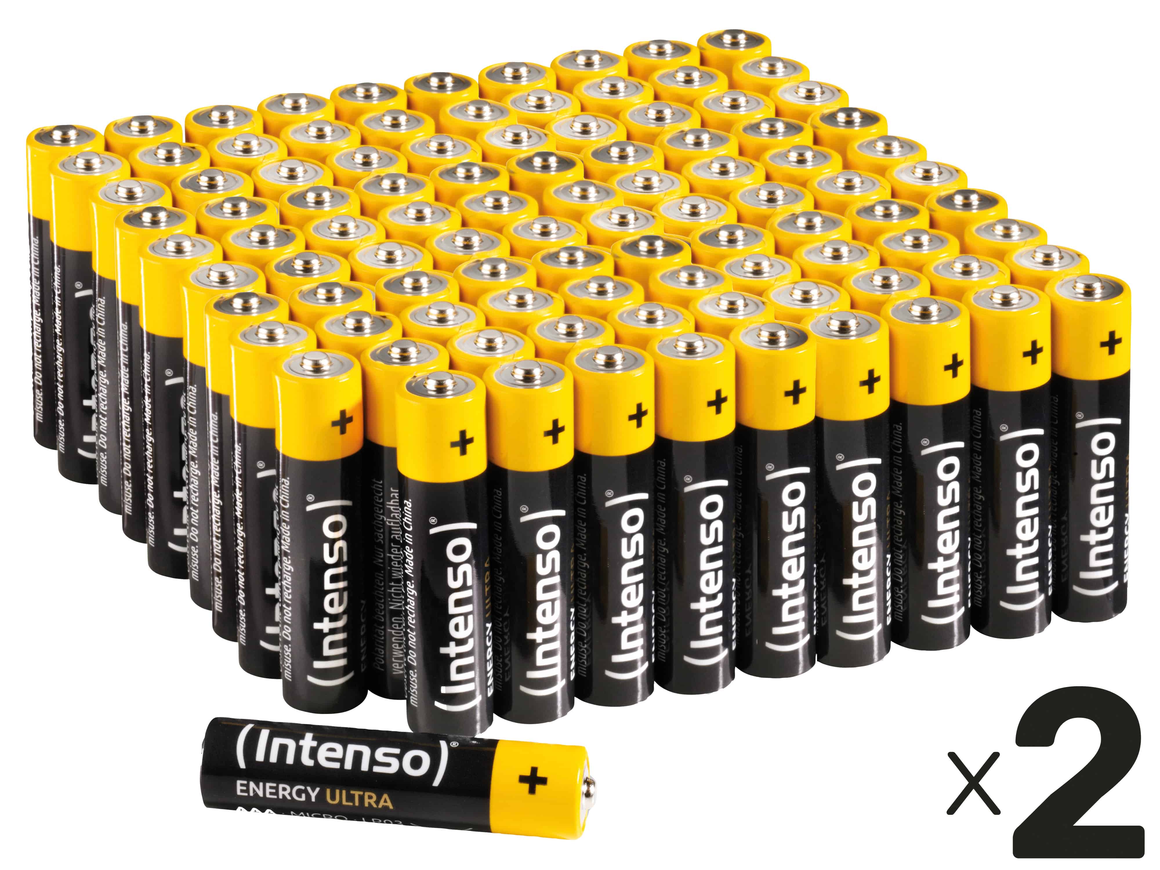 INTENSO Micro-Batterie-Set Energy Ultra, AAA LR03, 200 Stück