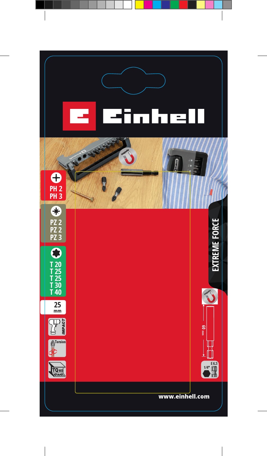 EINHELL Bitbox Handy Impact, 49155025, 12-teilig EINHELL Bitbox Handy Impact, 49155025, 12-teilig