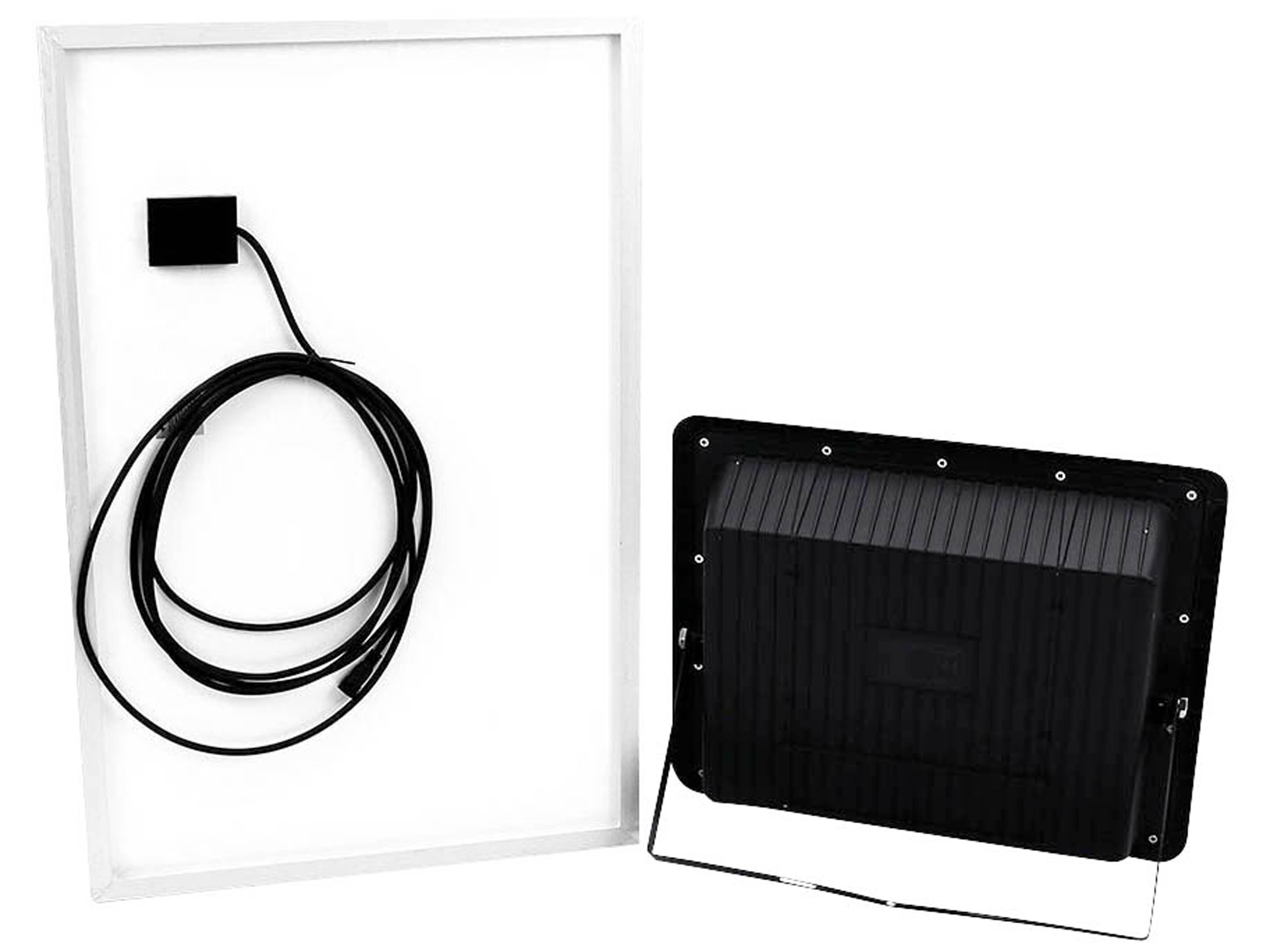 V-TAC Solar LED-Fluter VT-300W, 50 W, 4000 K, mit Panel + Fernbedienung