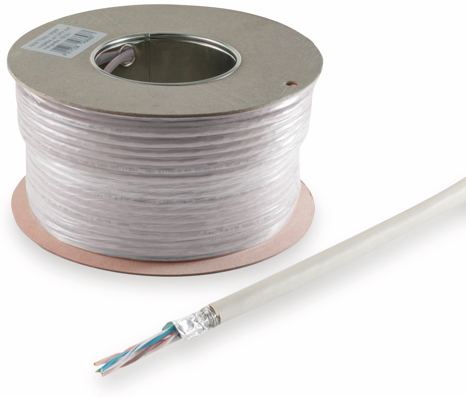 S-IMPULS Verlegekabel CAT.5e, 50m, weiß