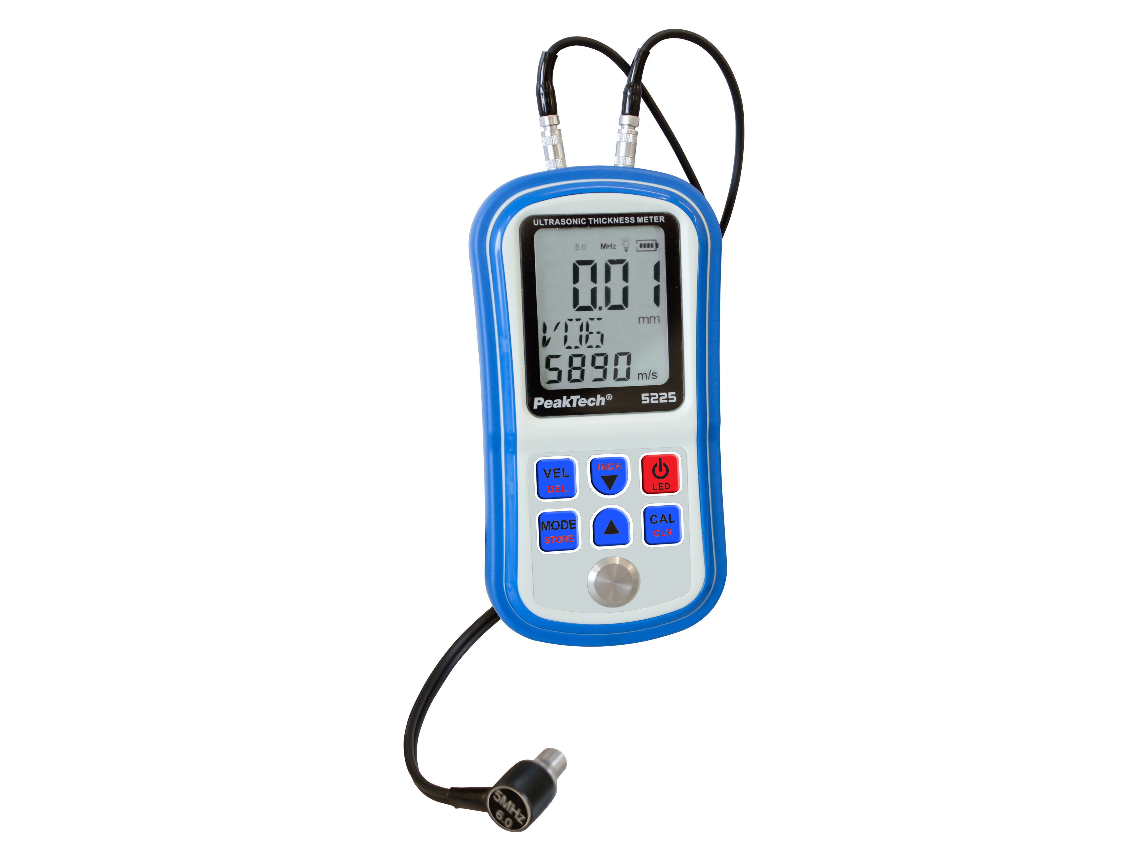 PEAKTECH Ultraschall-Materialstärkenmessgerät, P 5225 PEAKTECH Ultraschall-Materialstärkenmessgerät, P 5225