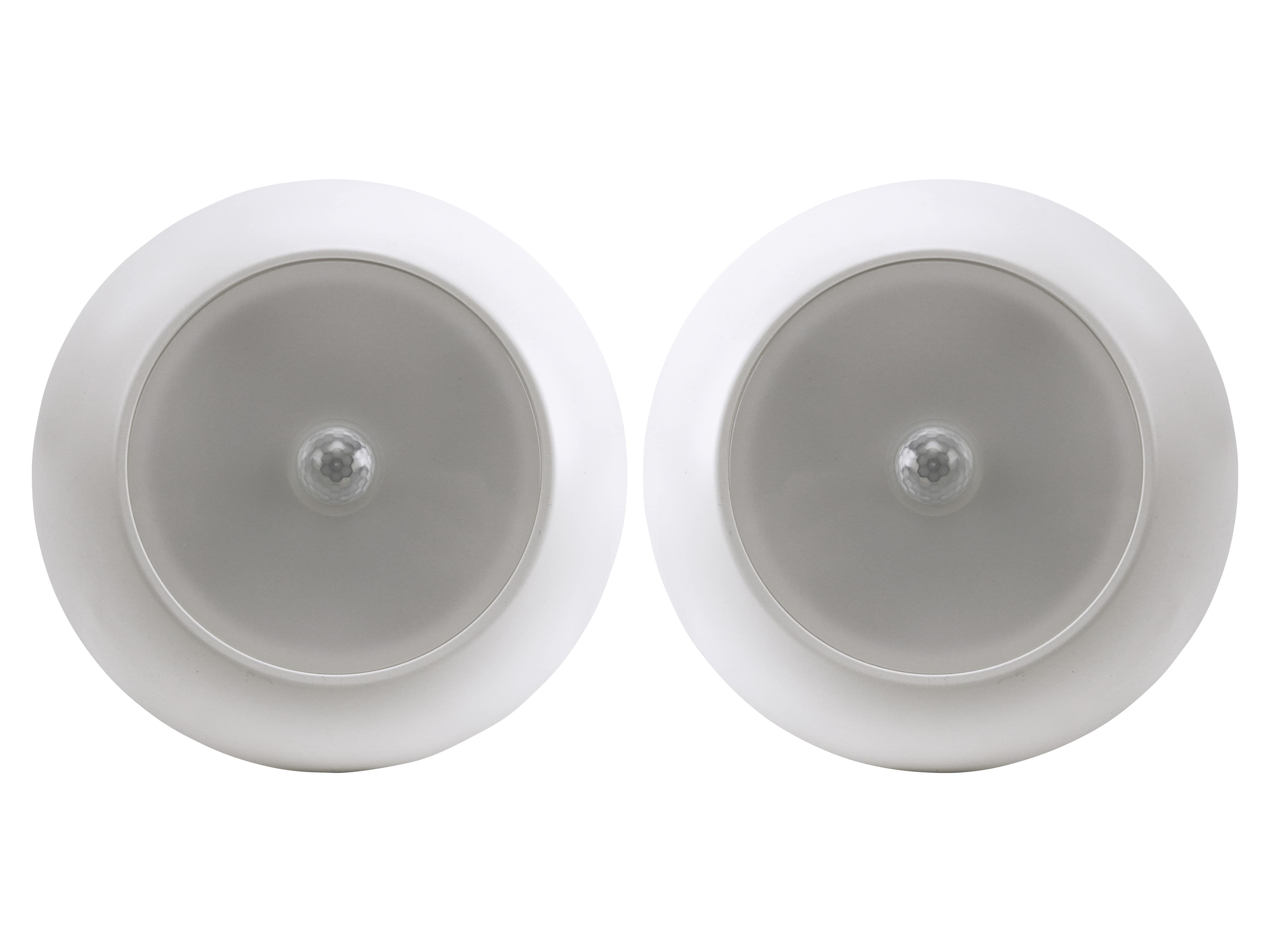 LED UltraBright Deckenleuchte, 300 lm, IP44, Batteriebetrieben, weiß, 2er Pack