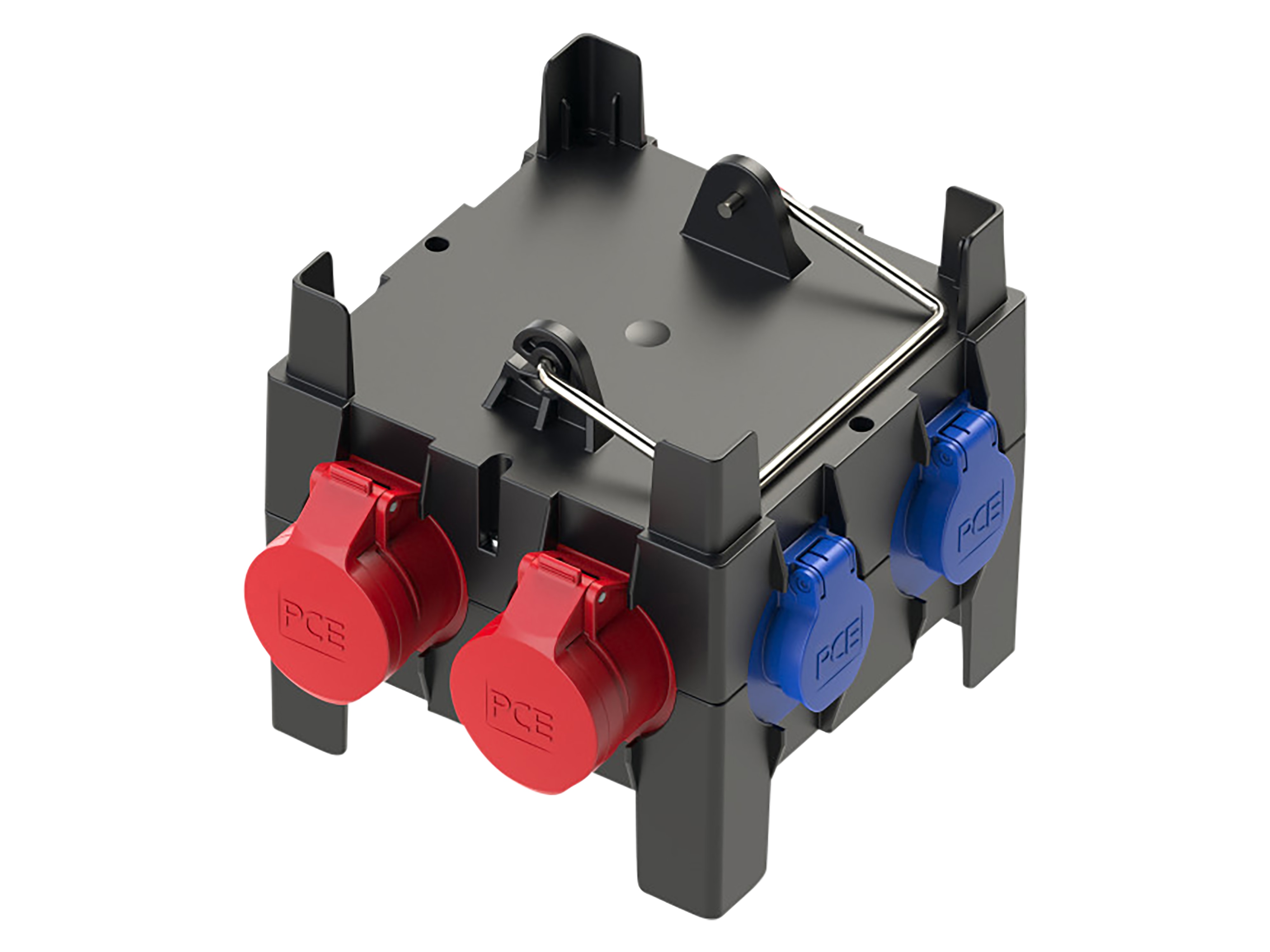 PCE Stromverteiler, IMST, 2x CEE 16A, 4x Schutzkontakt-Steckdose