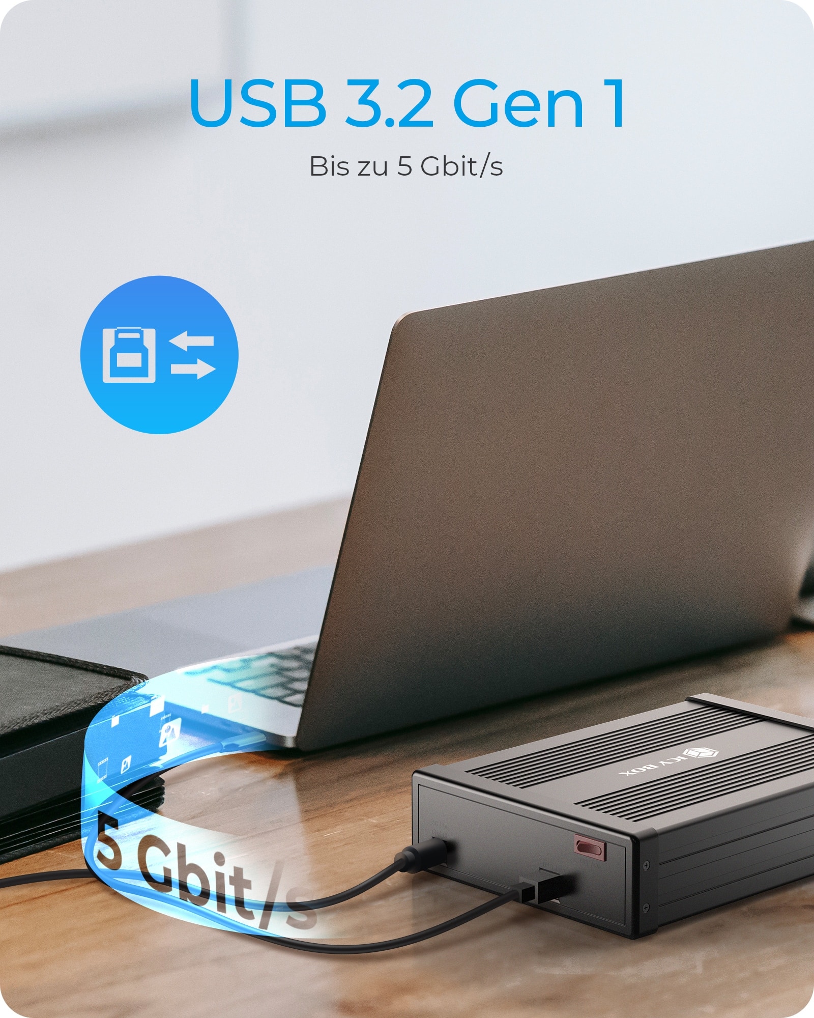 ICY BOX Festplattengehäuse IB-525-U3 5,25" (13,3cm)