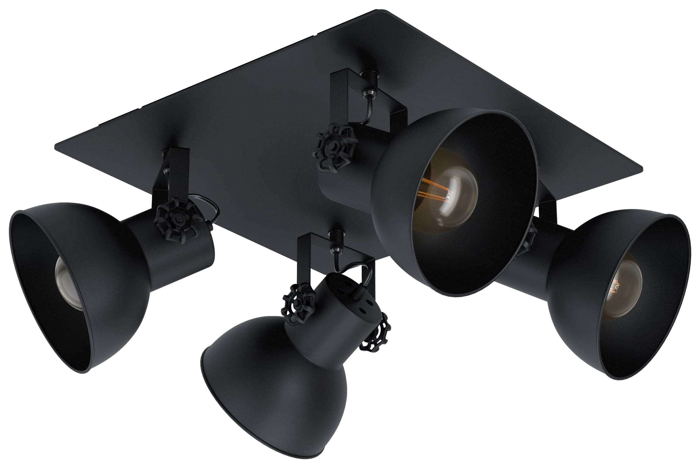 EGLO Deckenleuchte 43434 schwarz, für 4 x E27, max. 40 W EGLO Deckenleuchte 43434 schwarz, für 4 x E27, max. 40 W