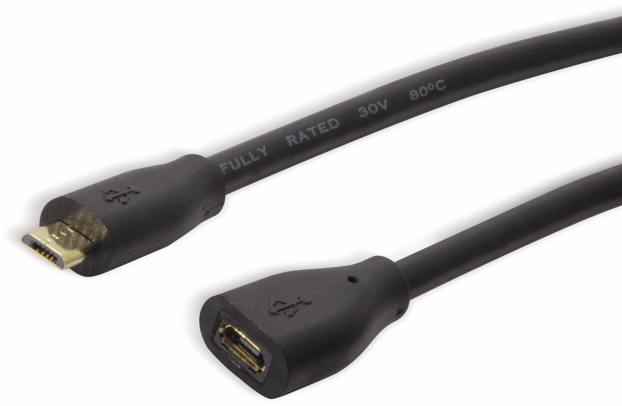 LOGILINK MicroUSB-Verlängerung CU0123, 2,0 m