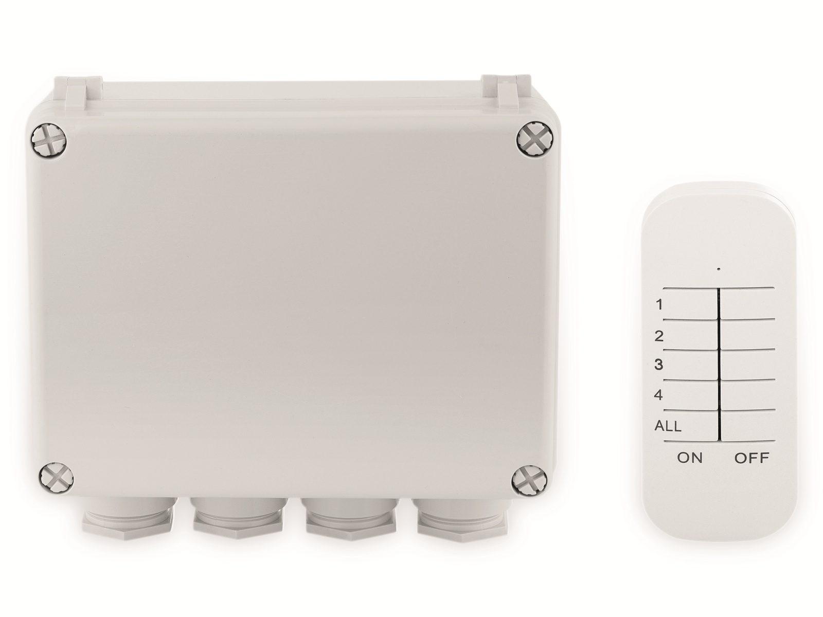 SMARTWARES Funk-Schalterbox SH4-99652, 3-Kanal-Schalter-Set, Außenbereich SMARTWARES Funk-Schalterbox SH4-99652, 3-Kanal-Schalter-Set, Außenbereich