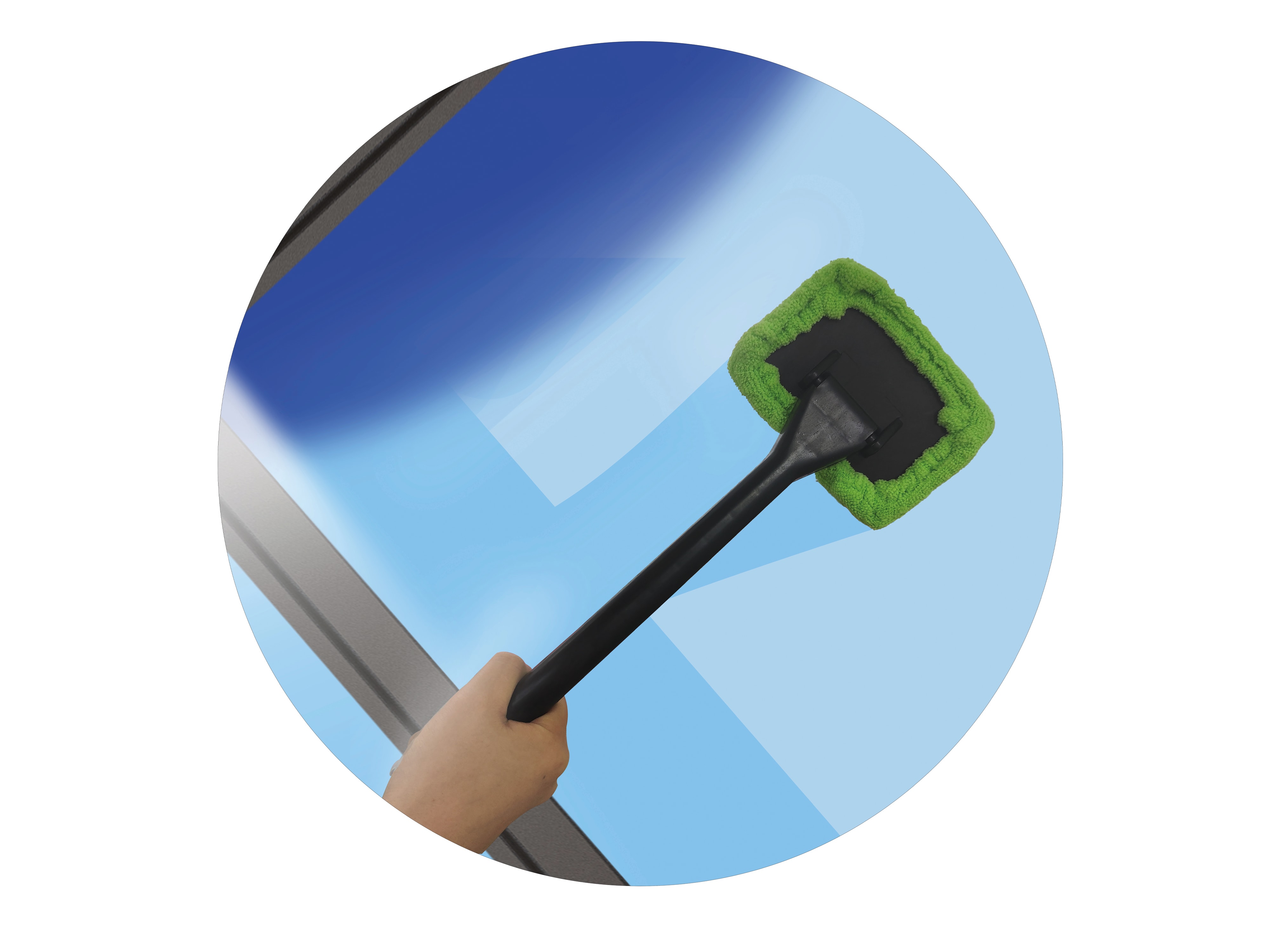 IWH Mikrofaser-Ersatzpads für Scheibenreiniger, 2 Stück