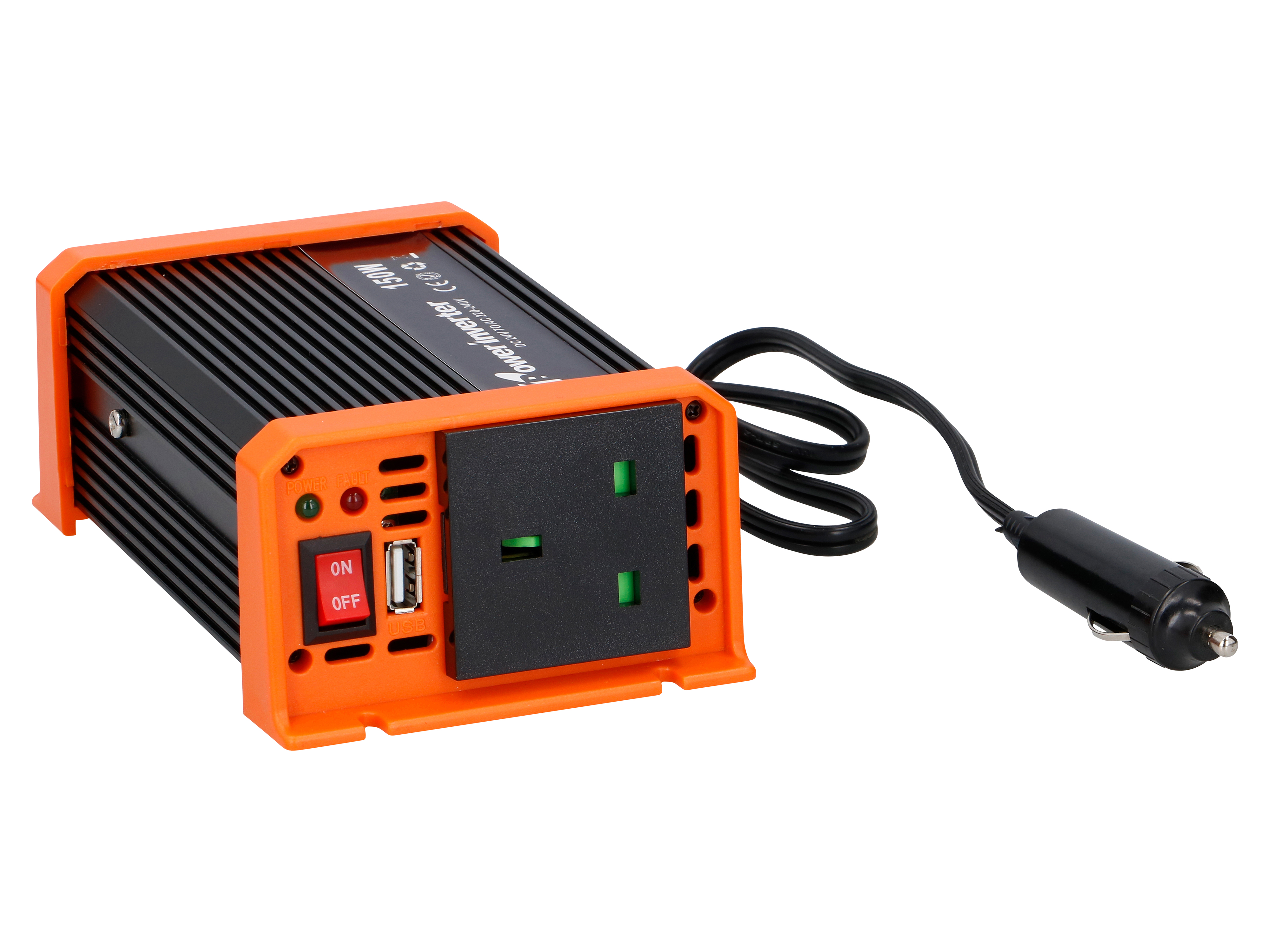 ALL RIDE, Wechselrichter, 24V/150W, englischer Stecker Wechselrichter, All-Ride, 24V/150W, englischer Stecker