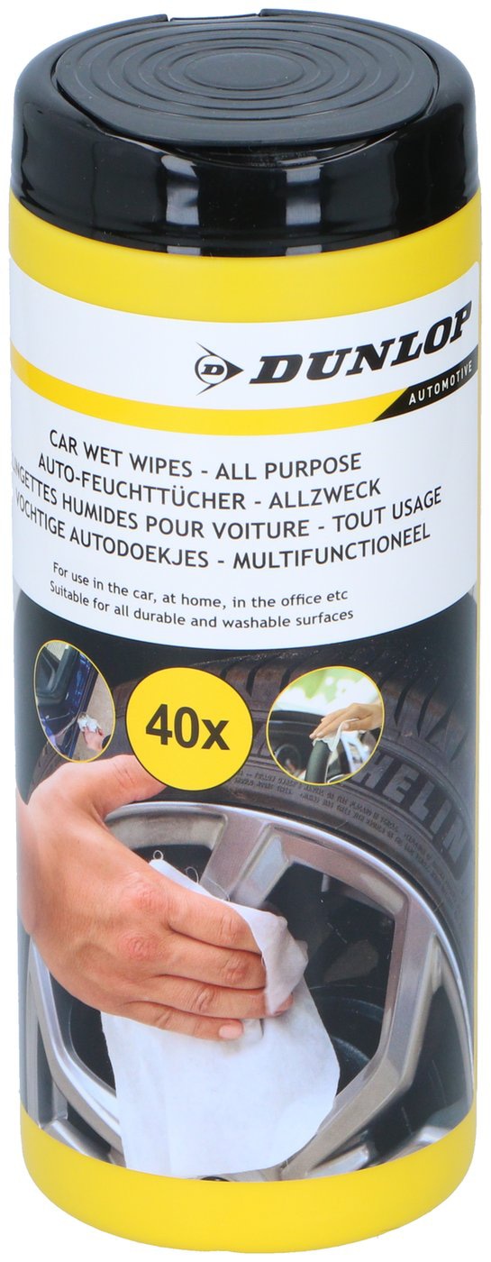 DUNLOP Auto Feuchtreinigungstücher, 40 Stück DUNLOP Auto Feuchtreinigungstücher, 40 Stück