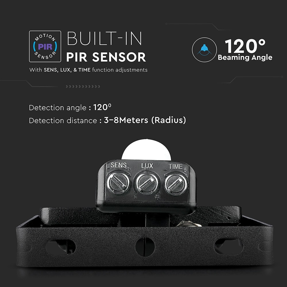 V-TAC LED-Fluter, VT-4919-FC, EEK: E, 20 W, 2400 lm, 6500 K, IP65, kaltweiß